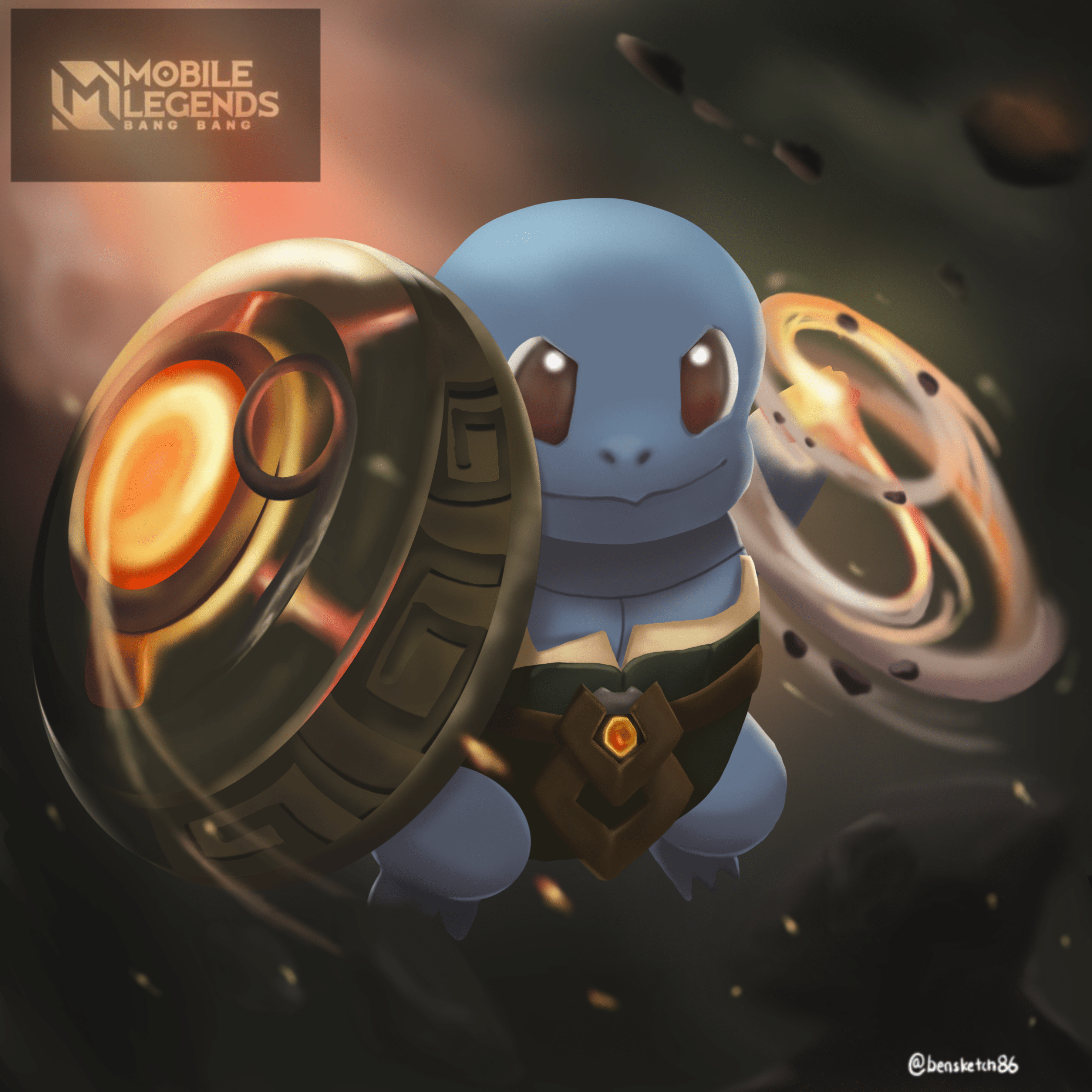 3600x3600 Drew a fusion between Squirtle
