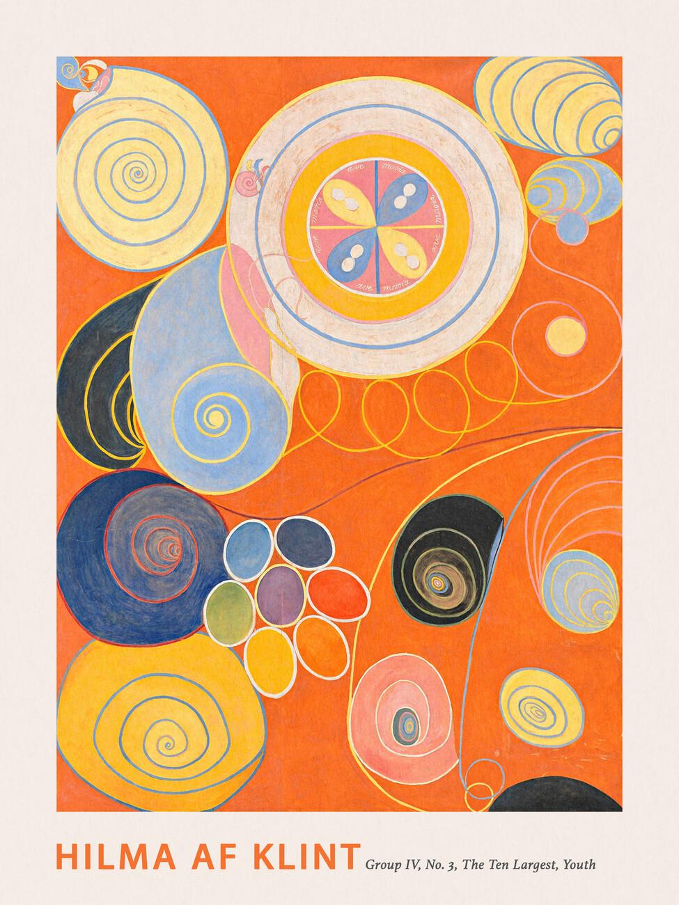 975x1300 Orange) af Klint Wall Mural