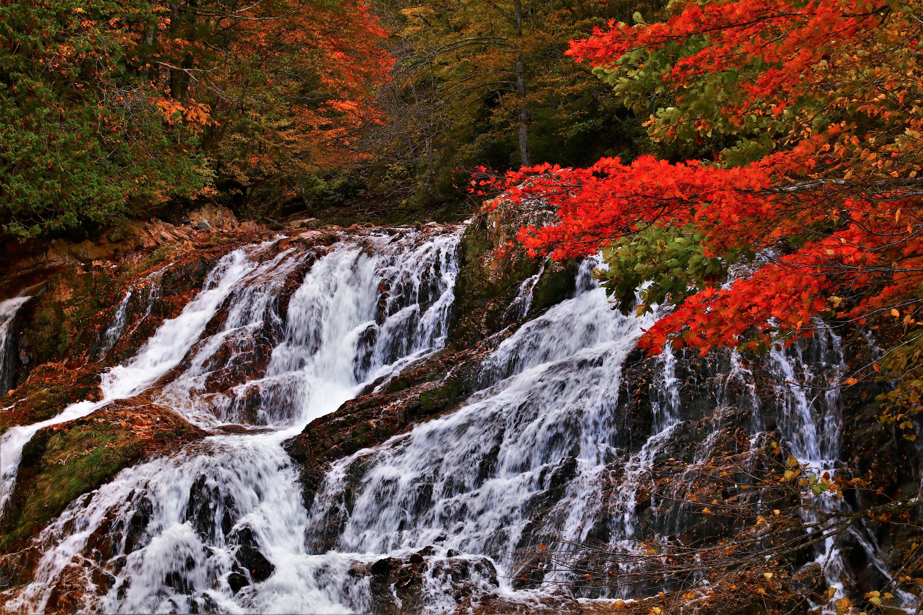3000x2000 Japan, Autumn, Waterfalls