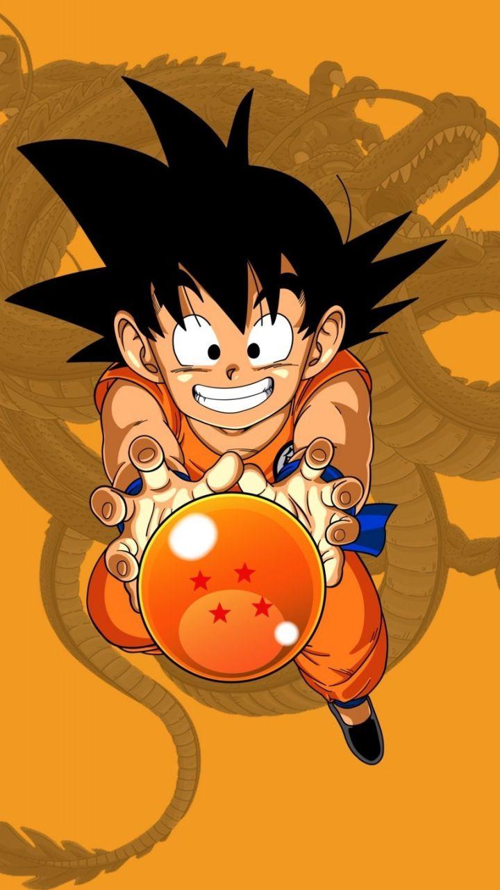 720x1280 Kid goku, dragon ball, minimal, 720x1280 wallpaper