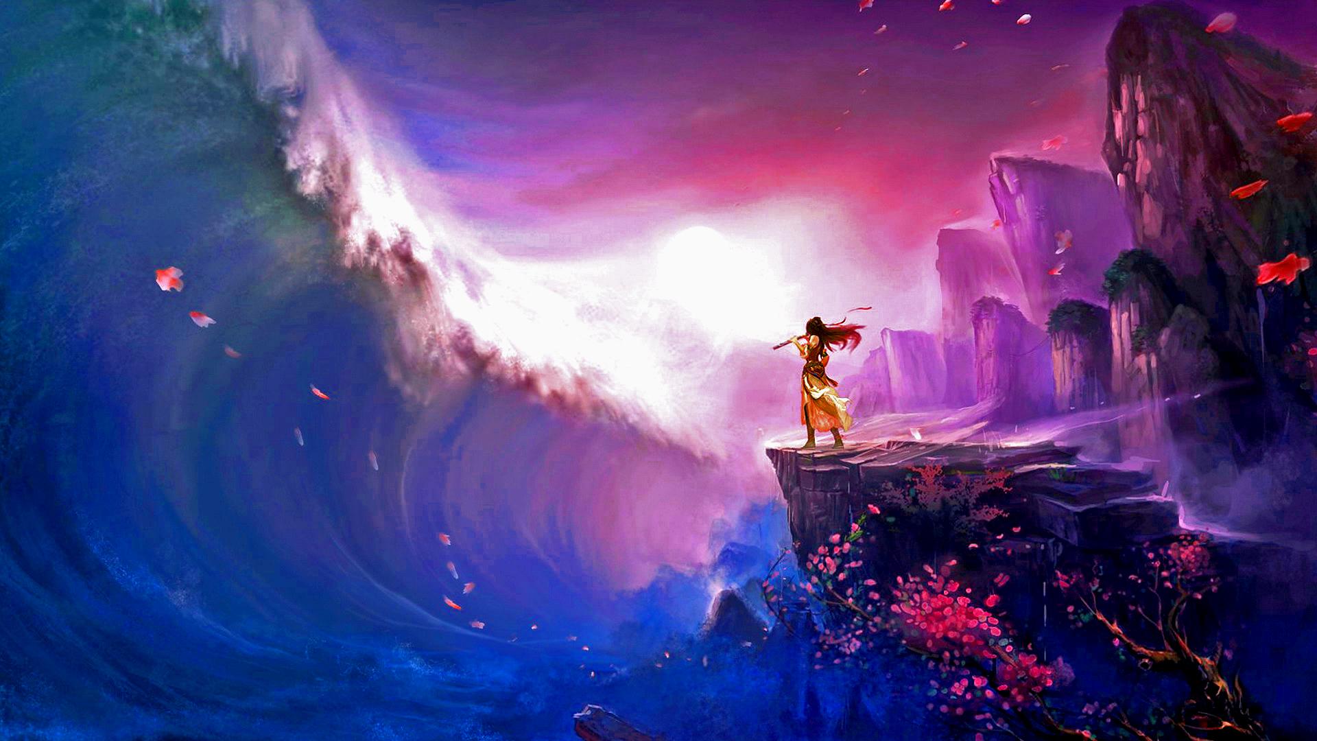 1920x1080 Fantasy Beach Wallpaper