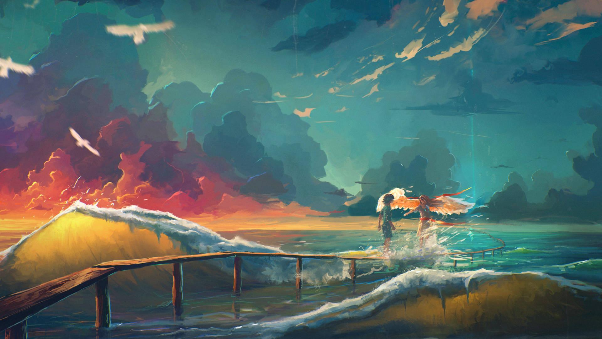 1920x1080 Download Dope Ocean Fantasy Painting
