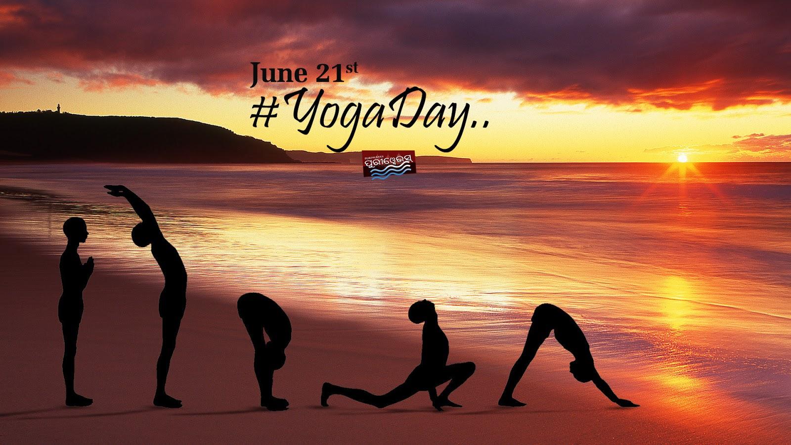 1600x900 YogaDay Wallpaper HD SuryaNamaskar