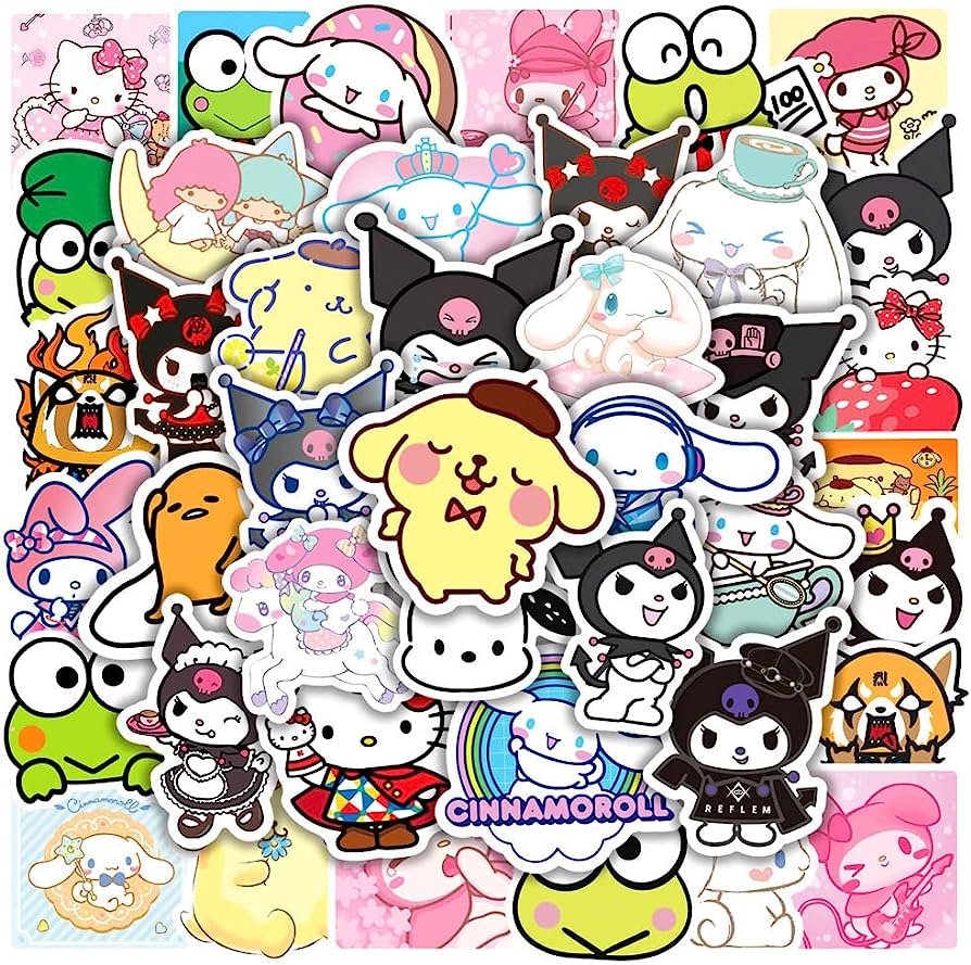 894x889 50PCS My Melody and Kuromi Stickers