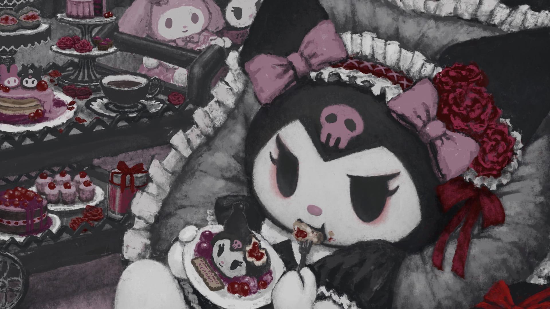 1920x1080 Kuromi Wallpaper Kuromi