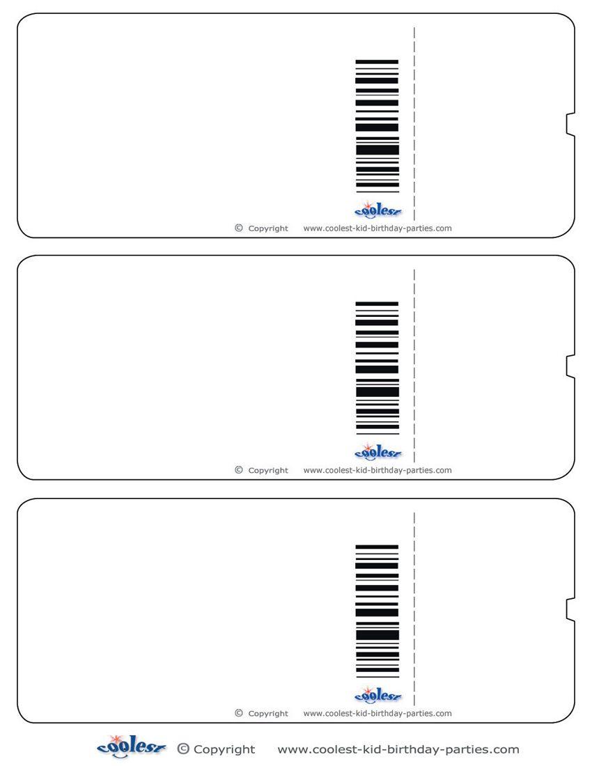 850x1100 Blank Boarding Pass Template Free