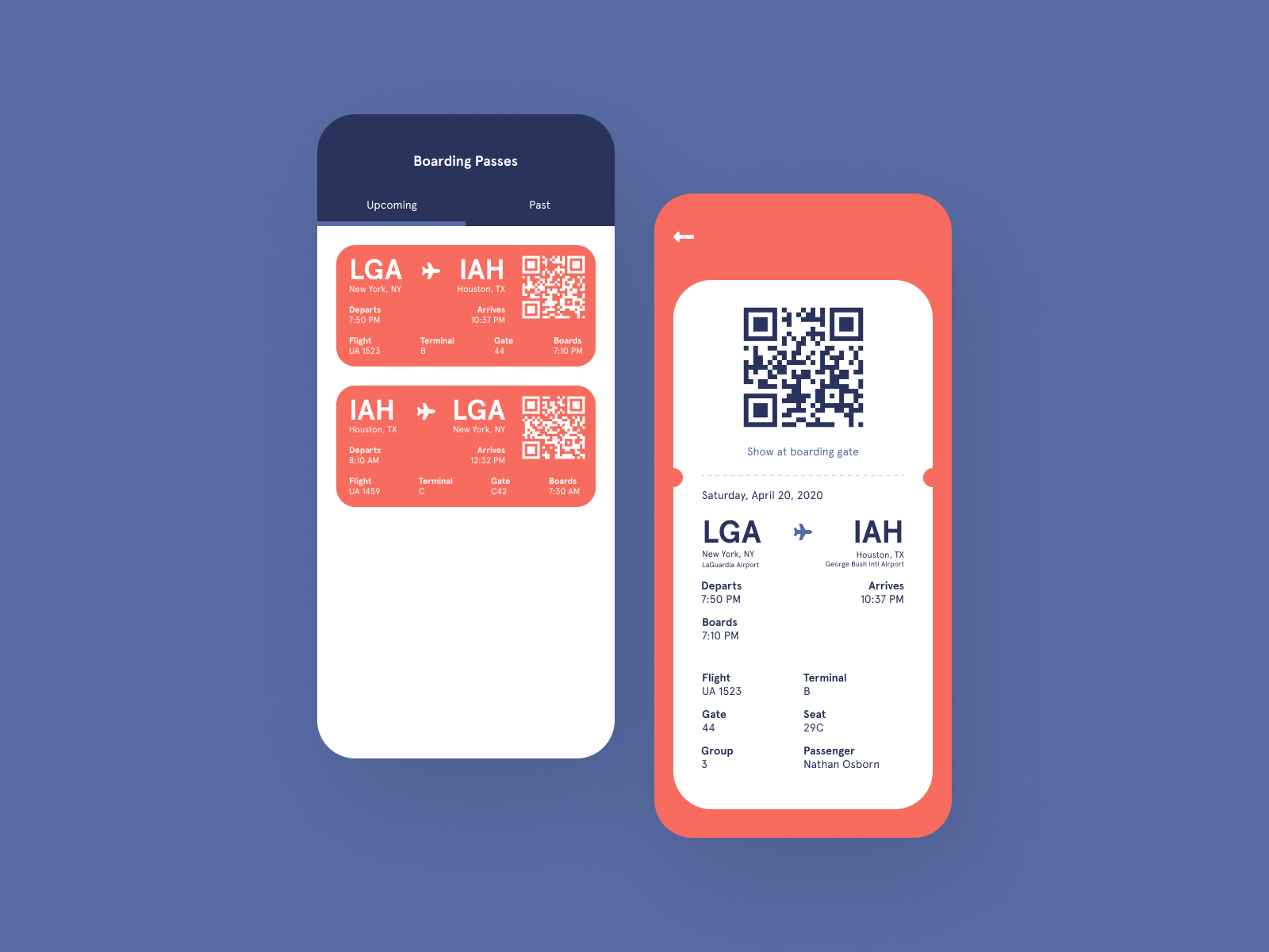 1600x1200 Boarding Pass by Gina Chee on Dribbble