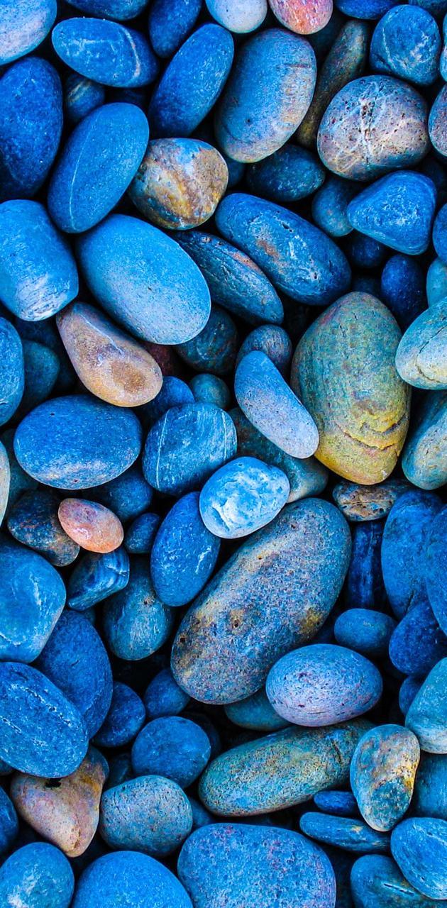 630x1280 Blue stones wallpaper