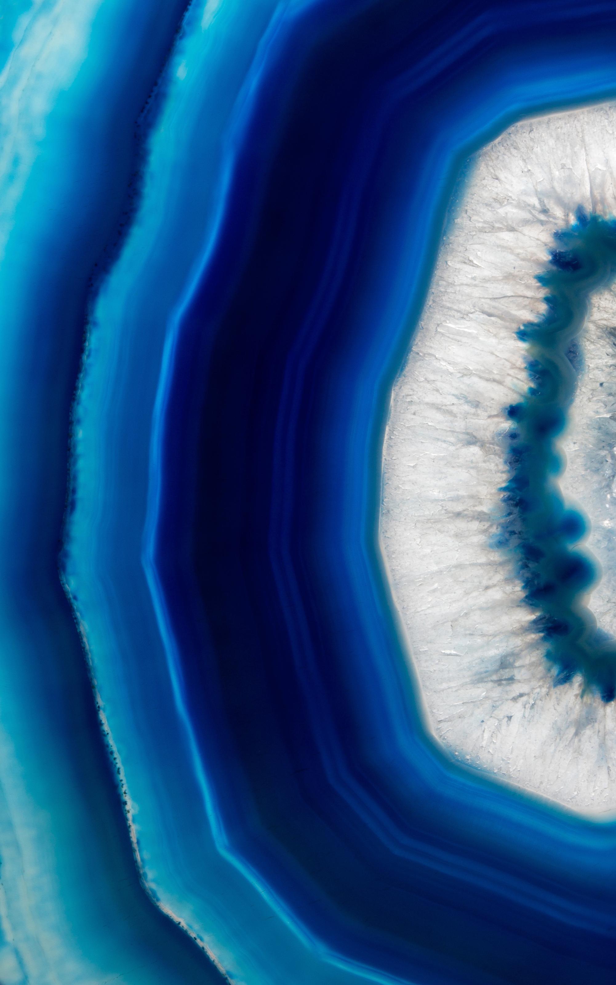 2002x3200 Blue Agate Crystal Wall Mural