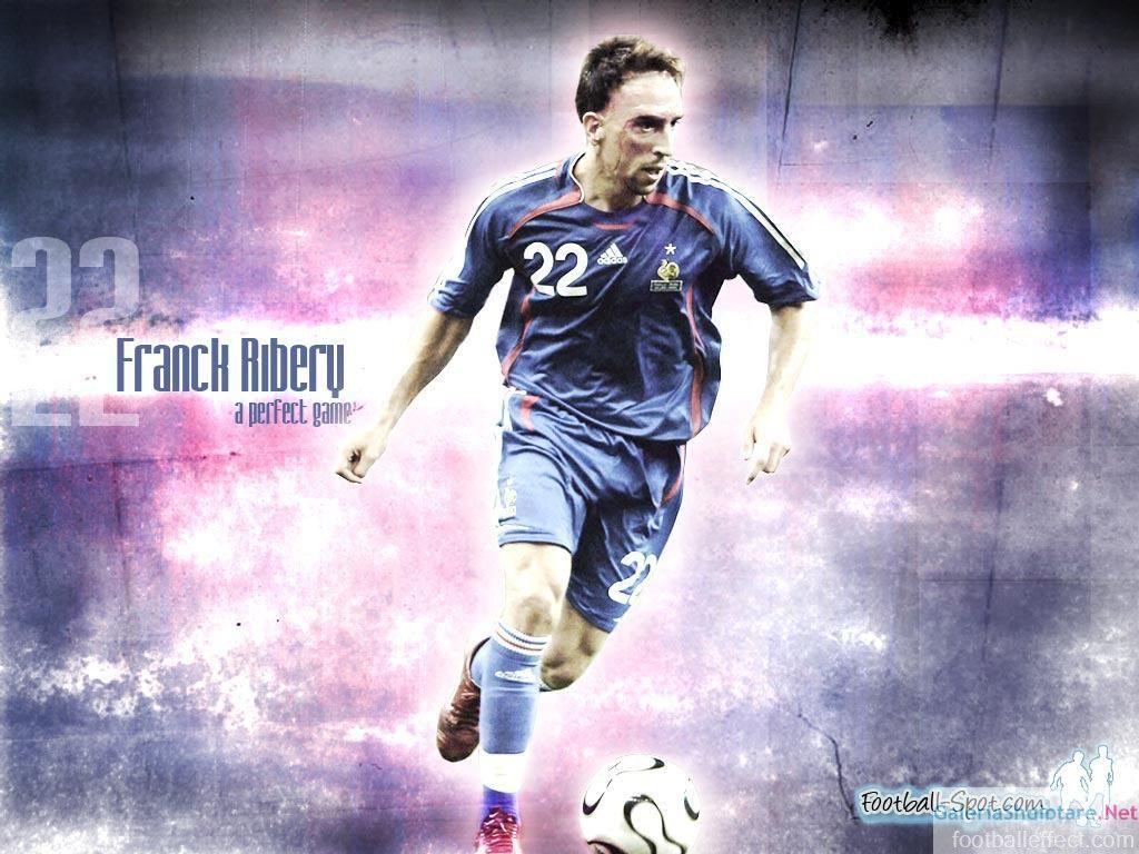 1024x768 Franck Ribery Desktop Wallpaper