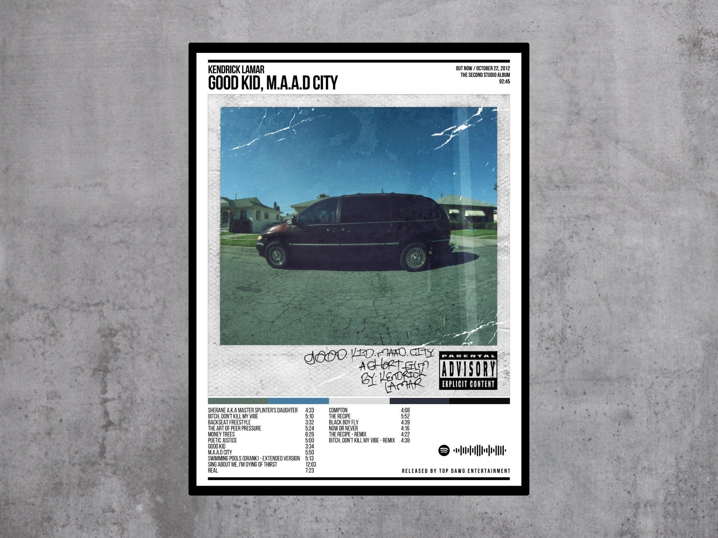 2304x1728 Kendrick Lamar Album Poster / Good Kid