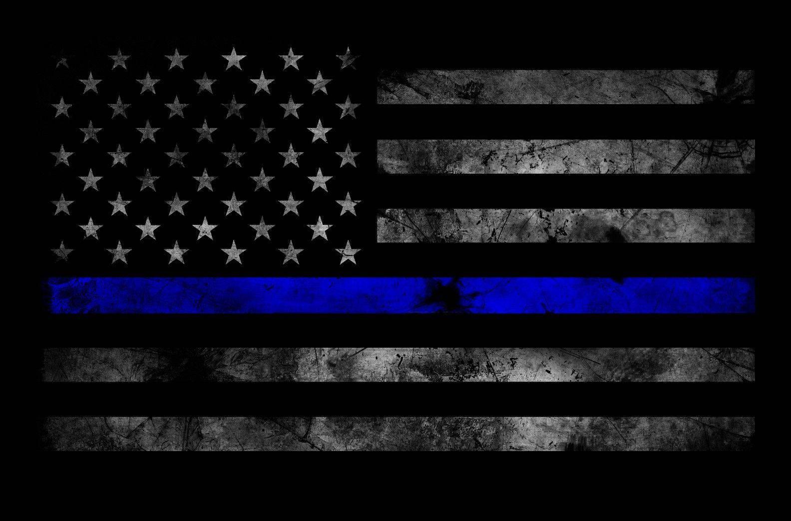 1584x1044 Thin Blue Line Wallpaper