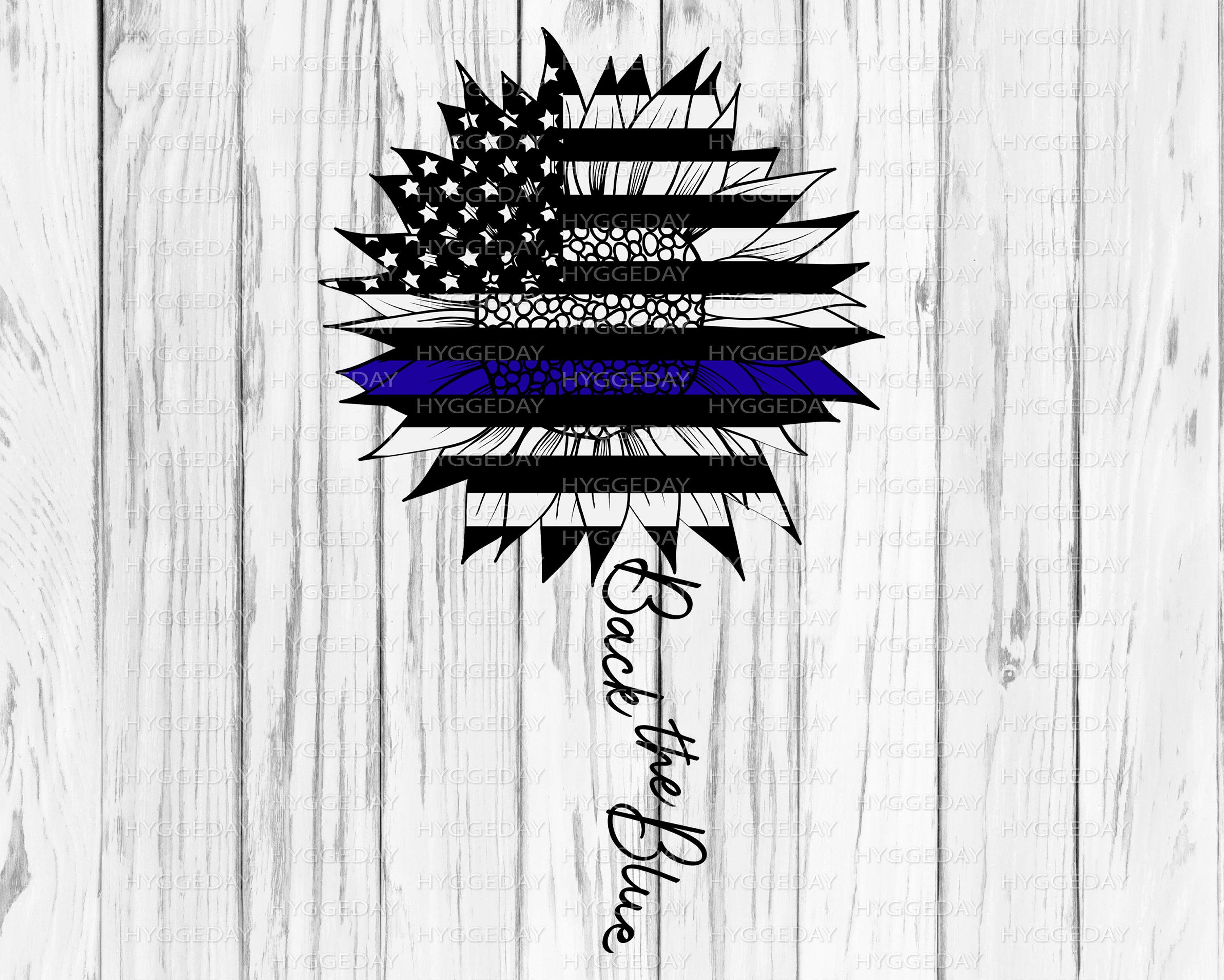 3000x2403 Back the Blue Sunflower PNG Back
