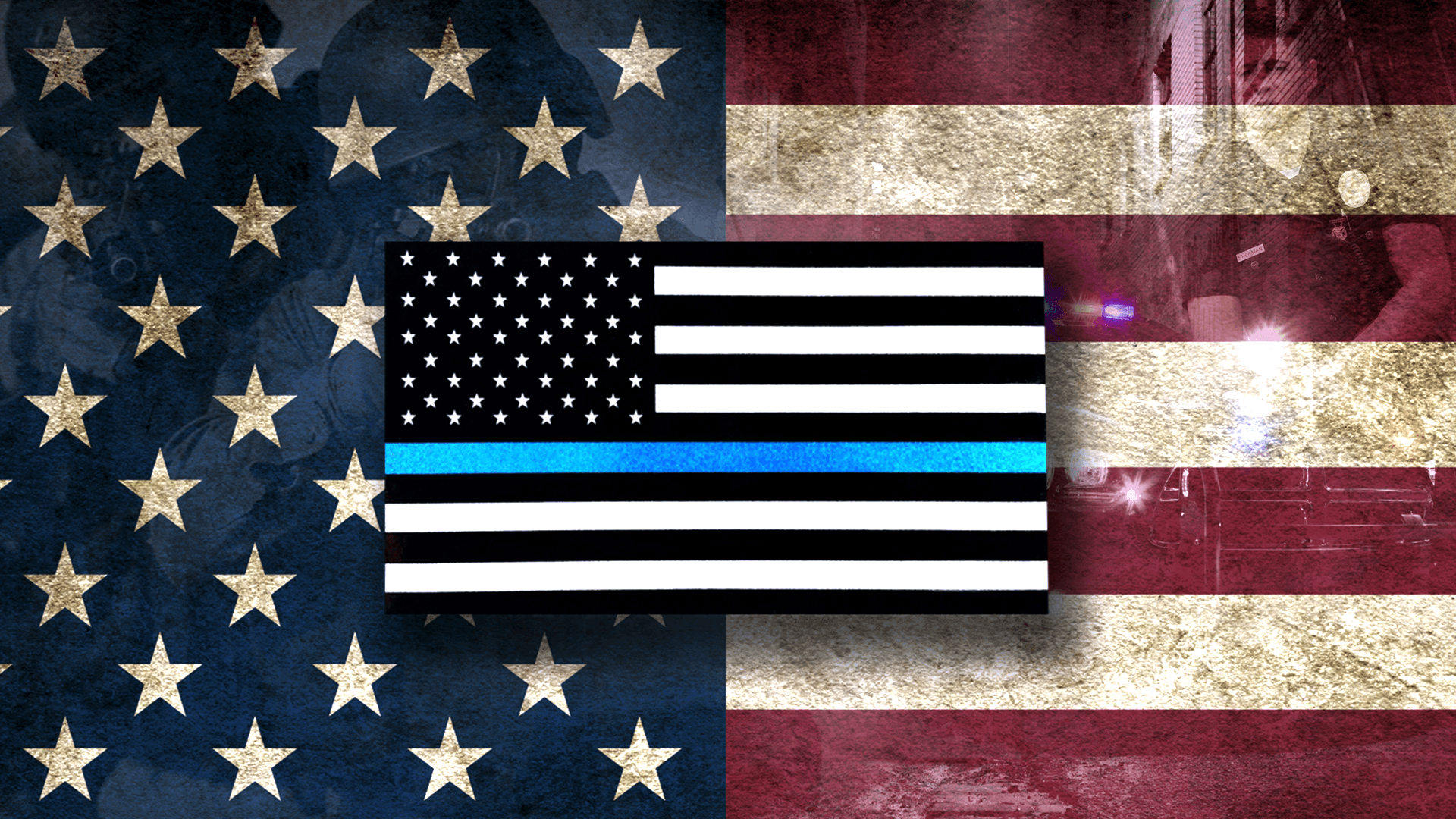 1920x1080 Thin Blue Line Wallpaper