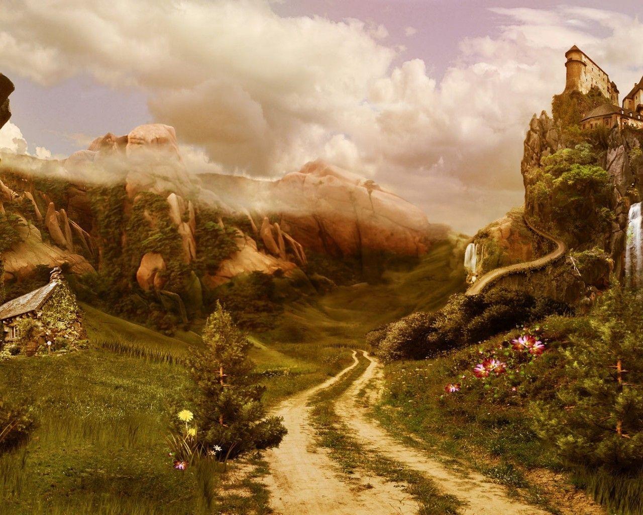 1280x1024 Fields: Beautiful Fields Scenery Gorgeous Green Fairytale
