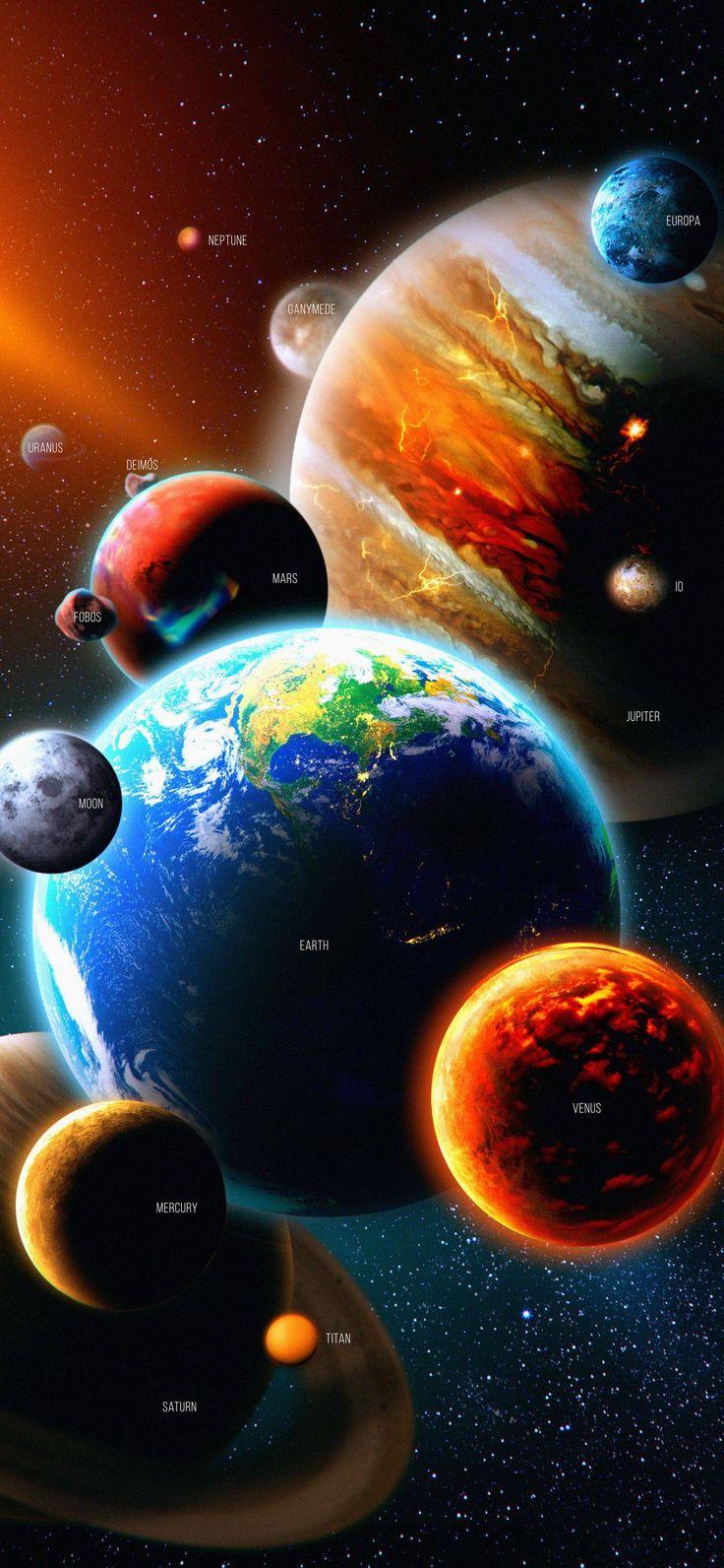 736x1592 The Planets. Space iphone wallpaper