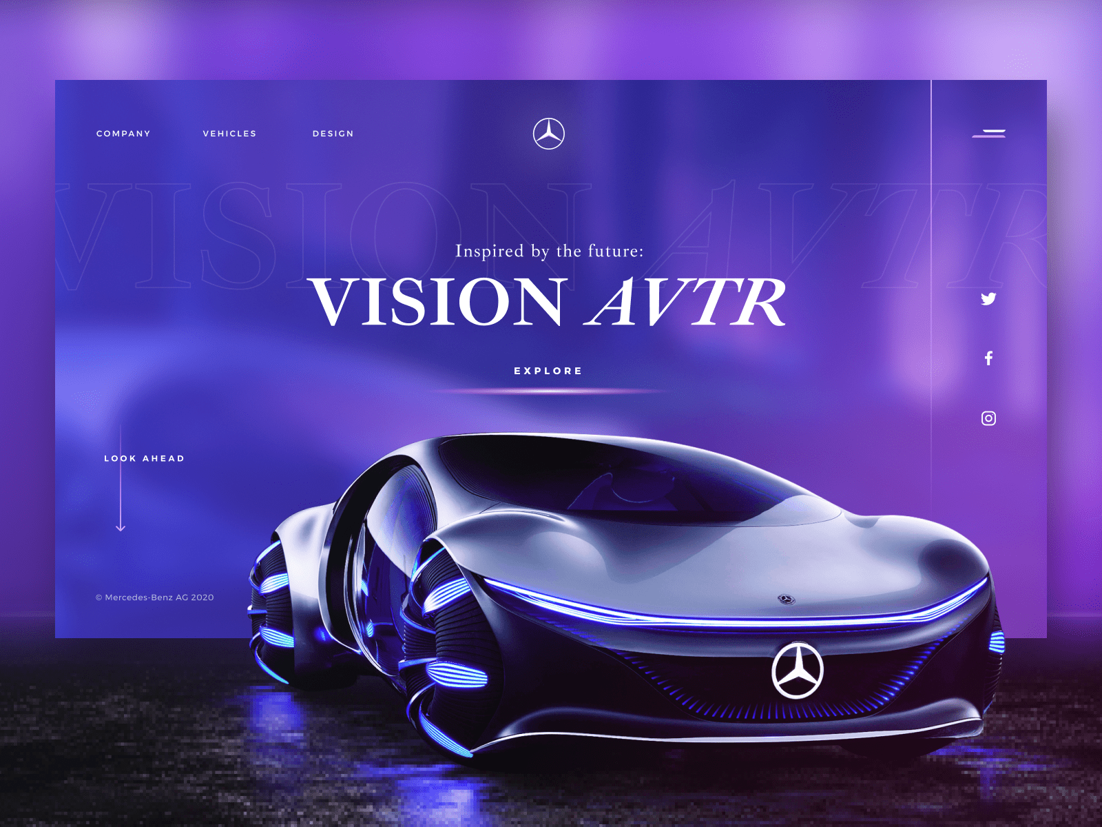 1600x1200 Mercedes Benz VISION AVTR By Kirill