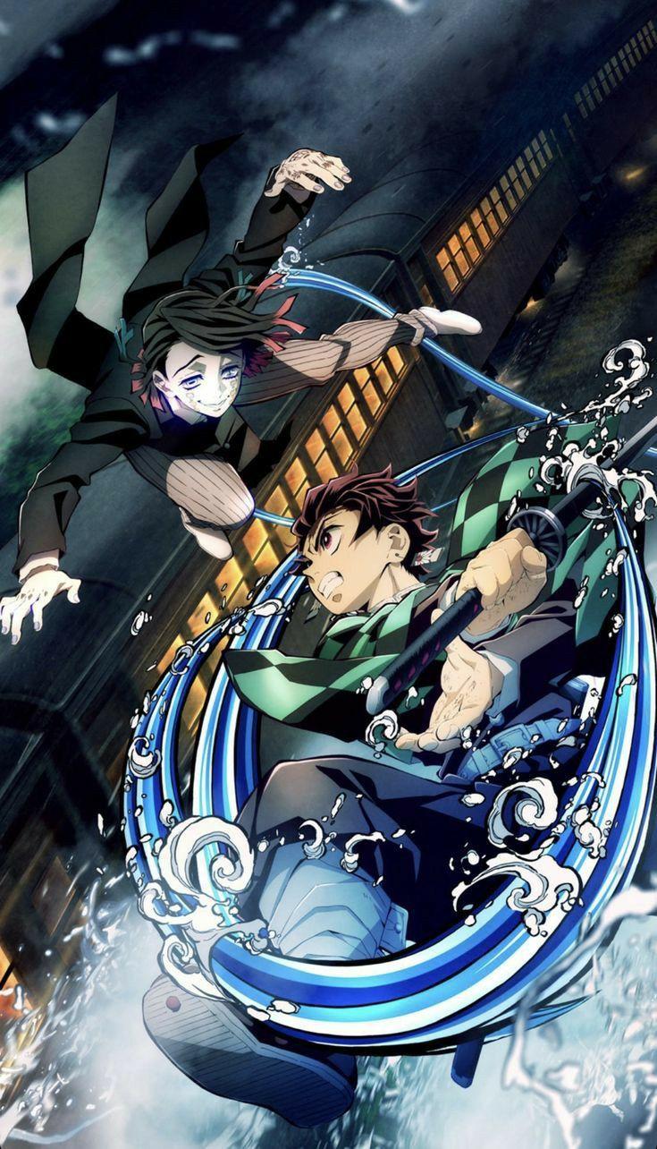 735x1284 Anime demon, Slayer