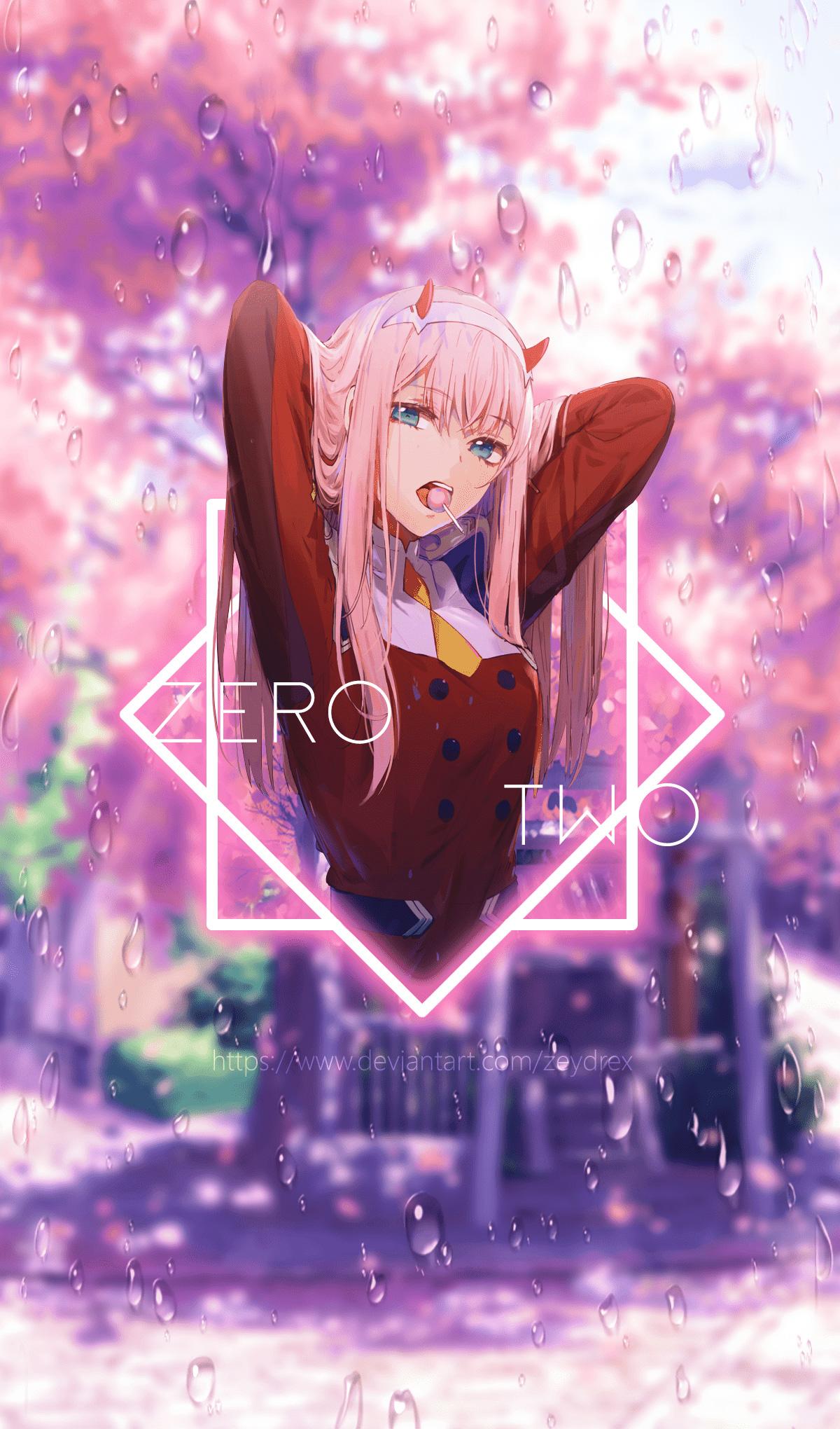 1200x2040 Zero Two Wallpaper