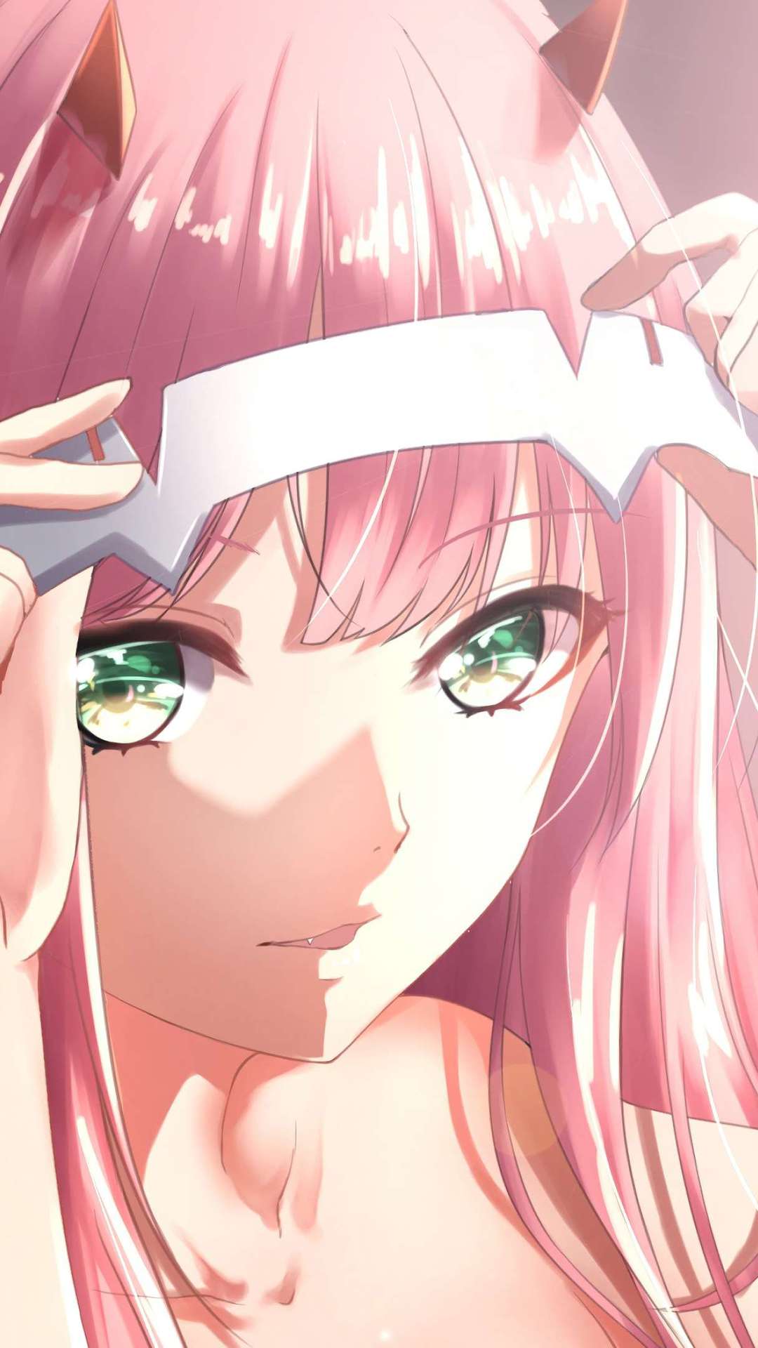 1080x1920 Zero Two Wallpaper for iPhone