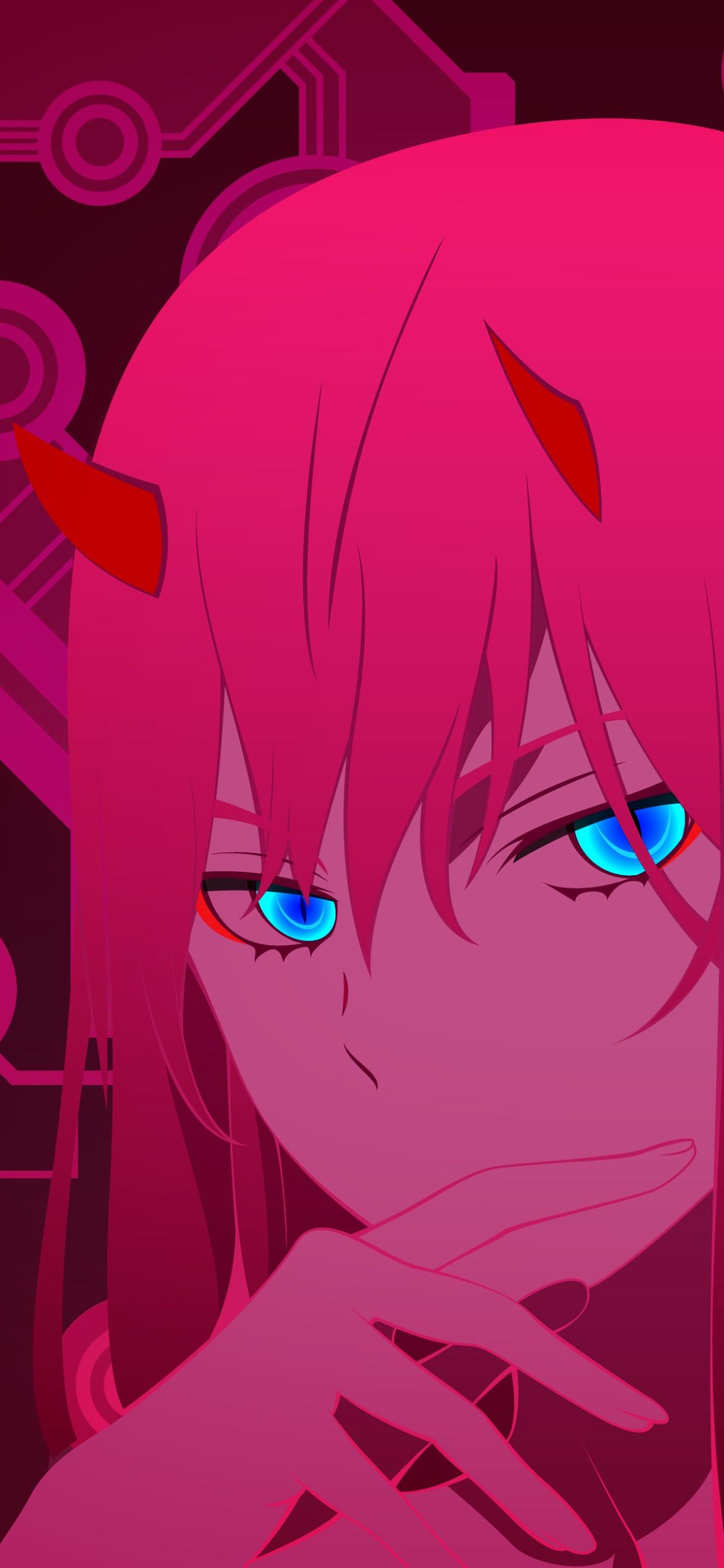 1170x2532 FranXX Phone Wallpaper, Zero Two