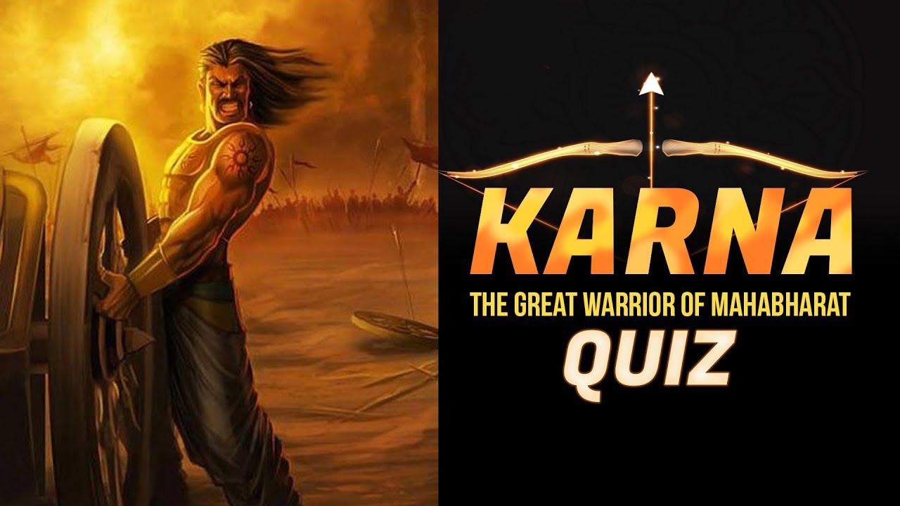 1280x720 Dont Miss quiz on Karna Greatest Warrior of Mahabharat. Hindu Mythology Quiz