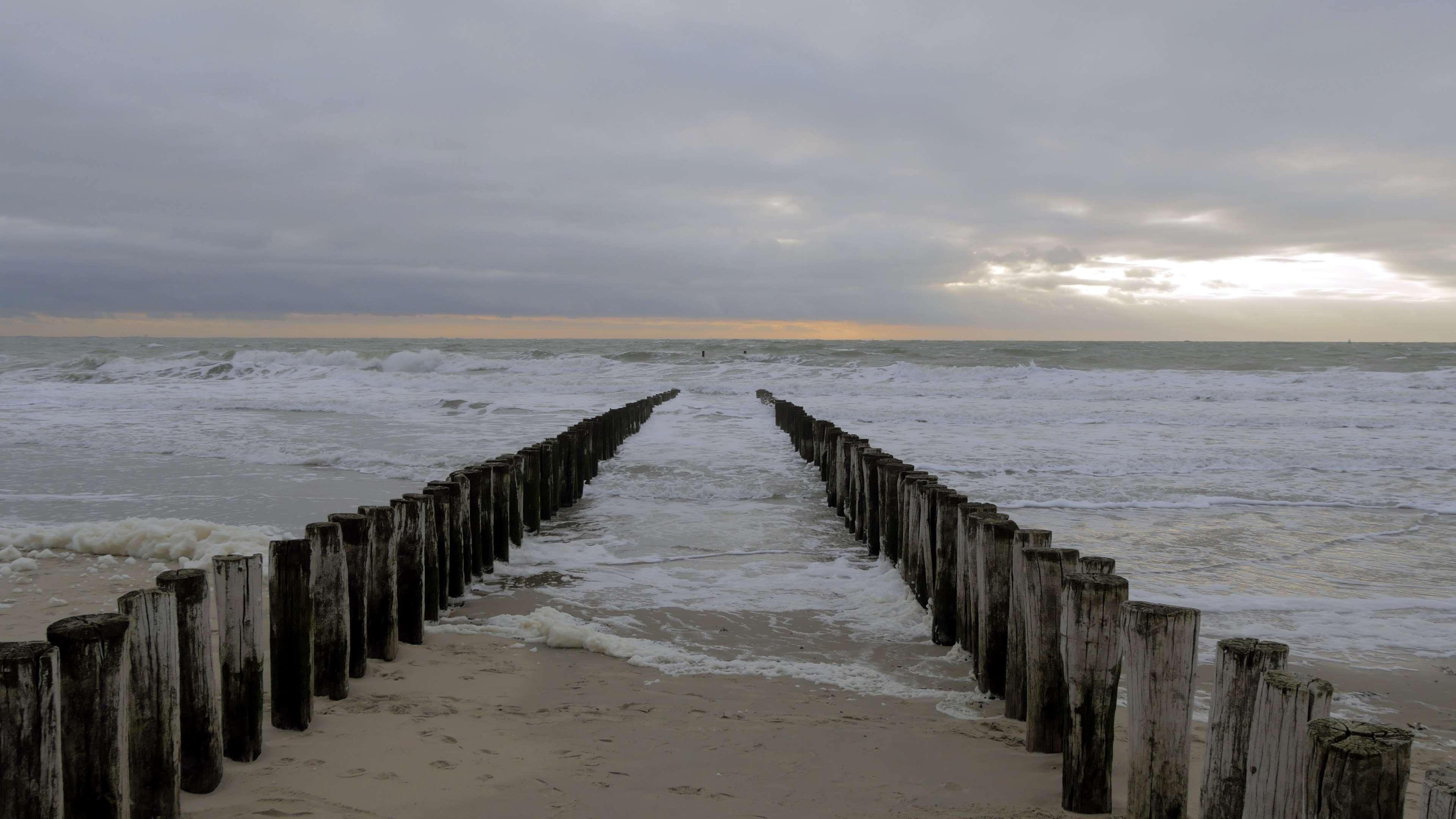 3840x2160 by the sea HD wallpaper, background