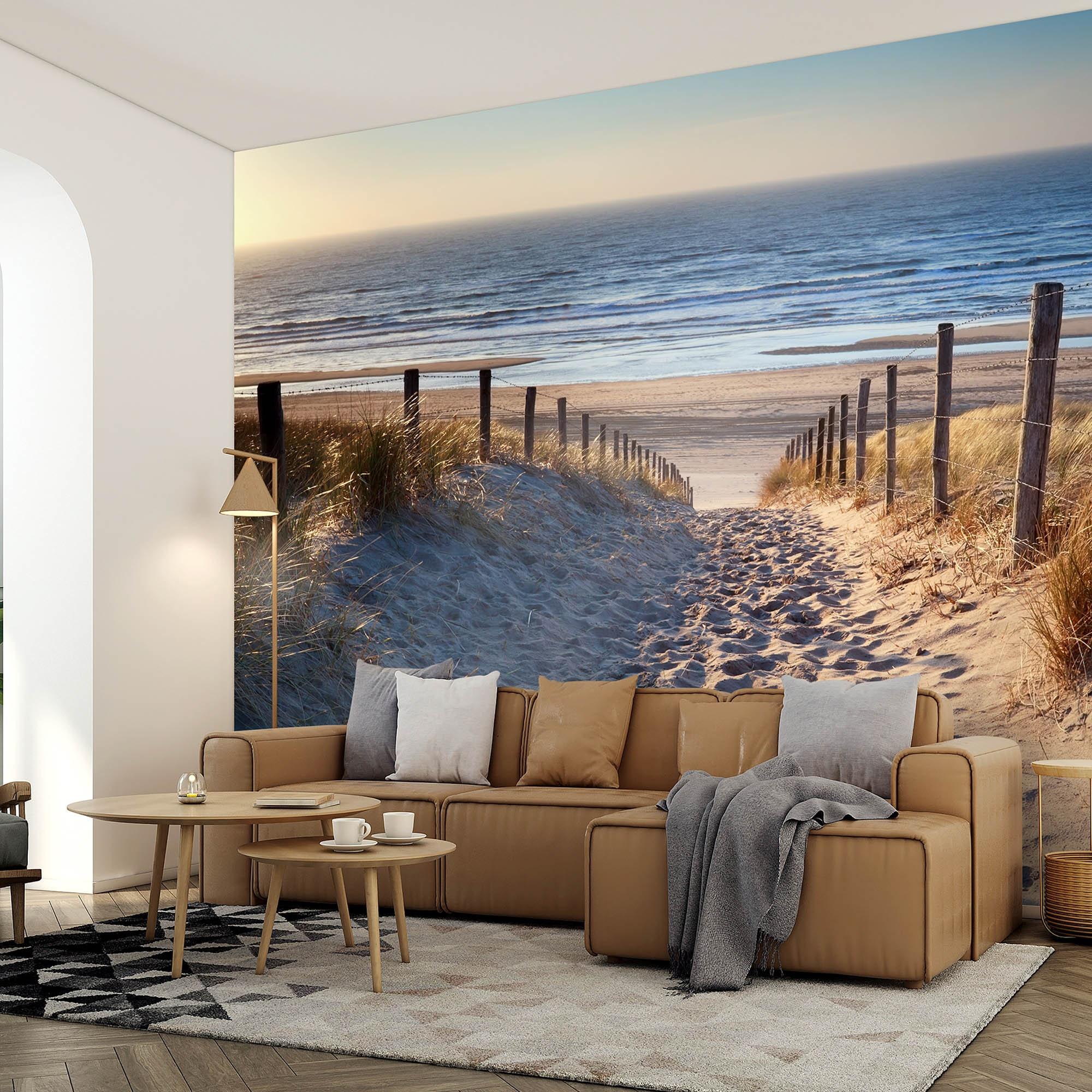 2000x2000 Beach Path Wall Mural / Coastal