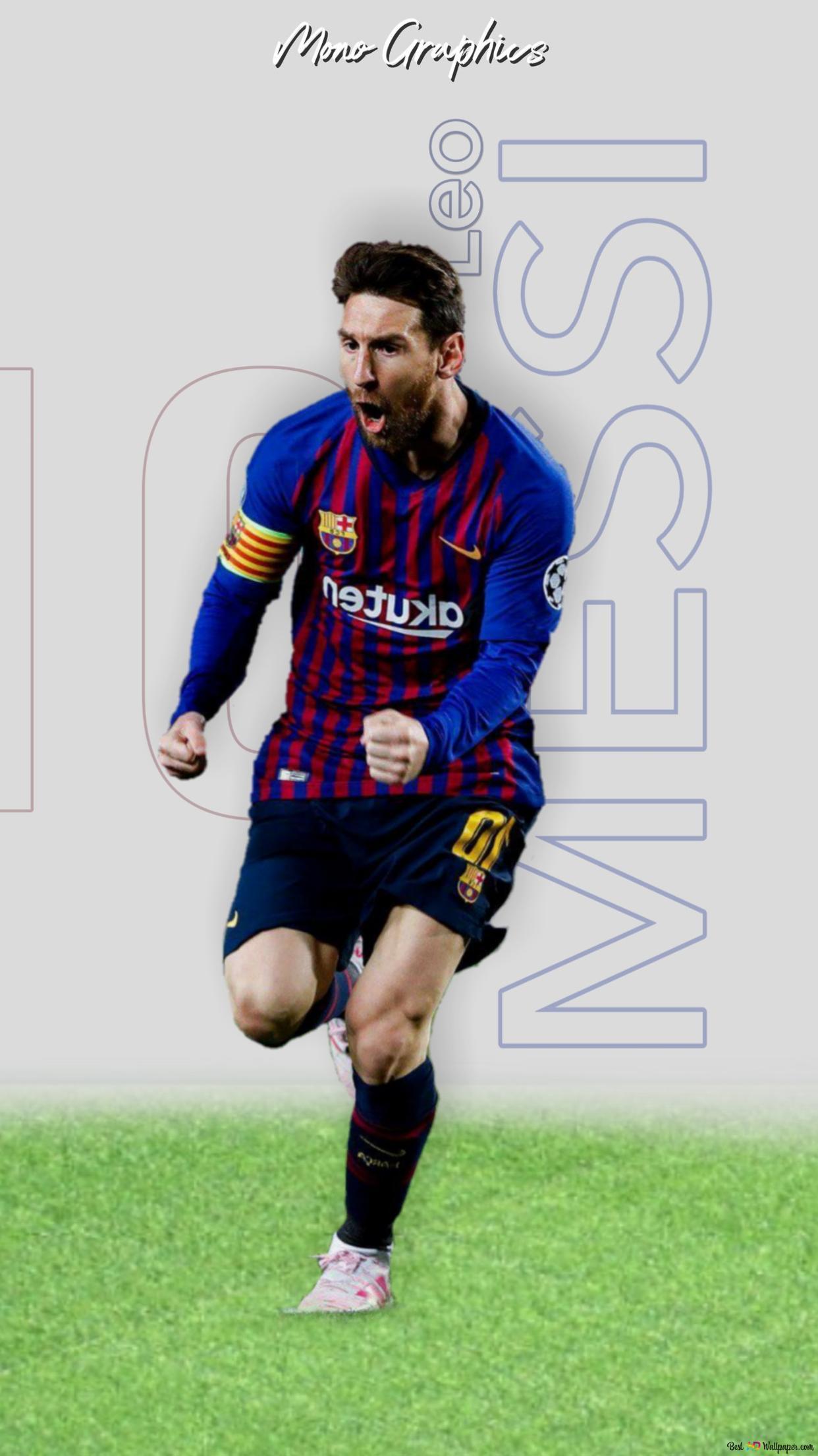 1242x2208 Leo Messi celebrating 2K wallpaper download