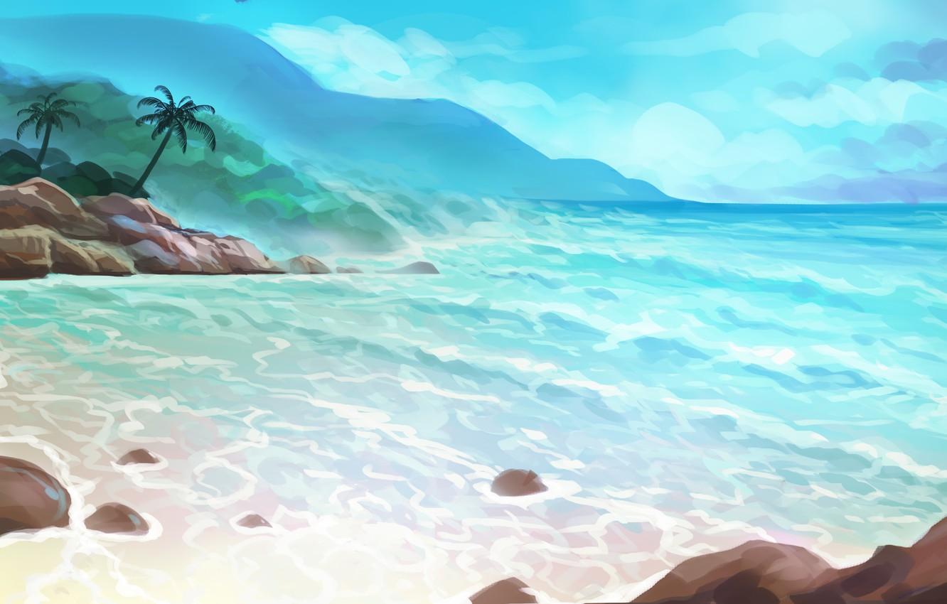 1332x850 Painted Summer Wallpaper