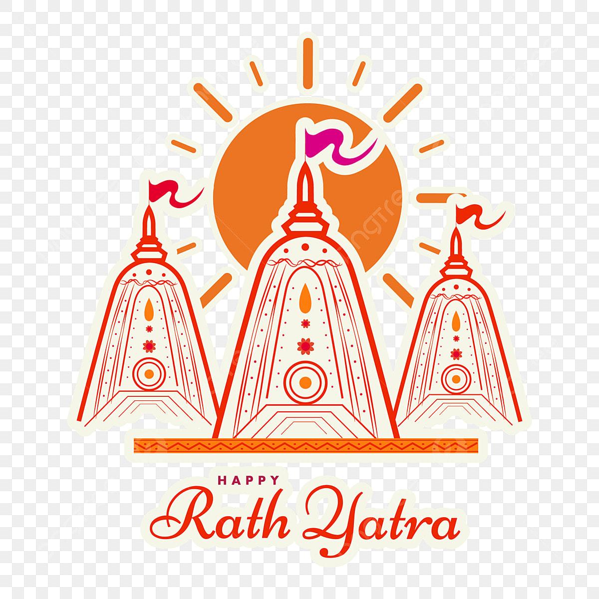 1200x1200 Happy Rath Yatra Sticker Style Png