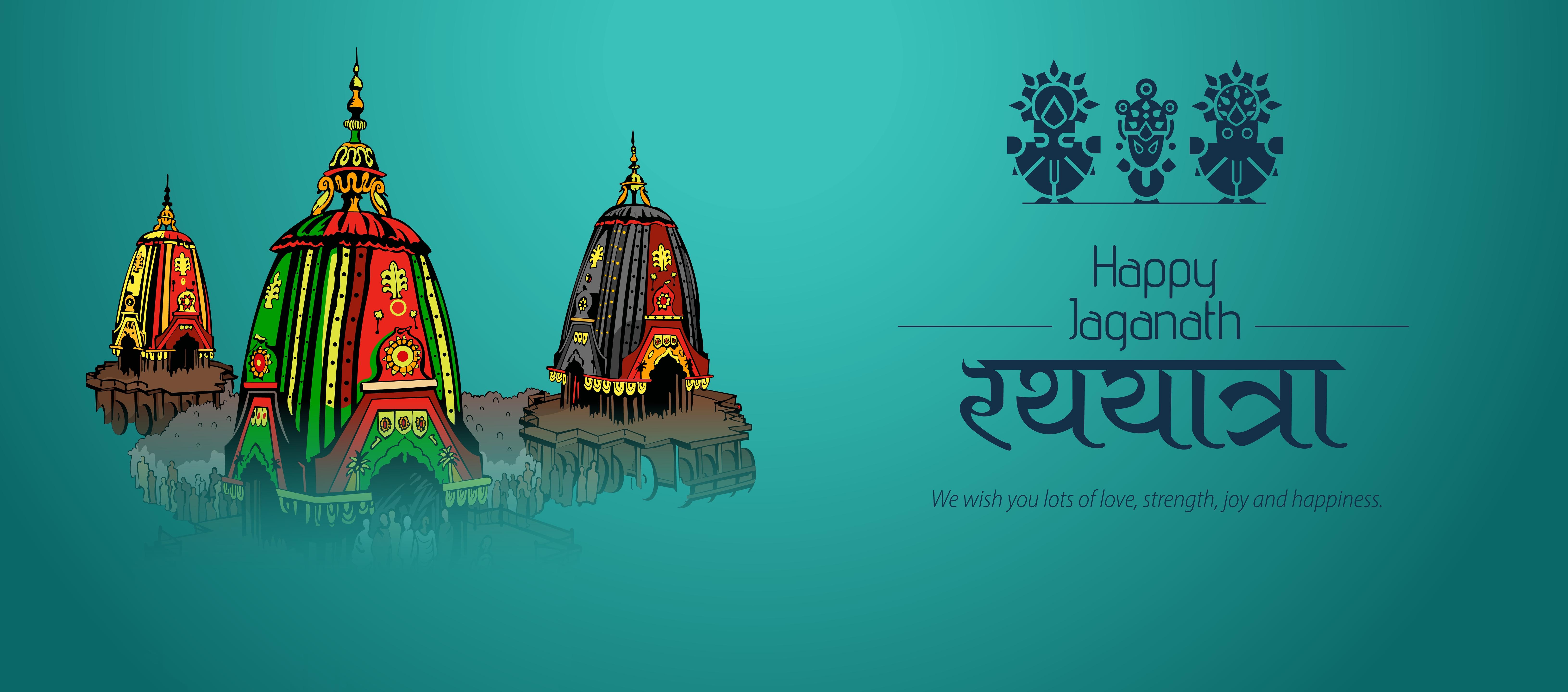 6522x2880 Happy Jagannath Rath Yatra 2022: Wishes