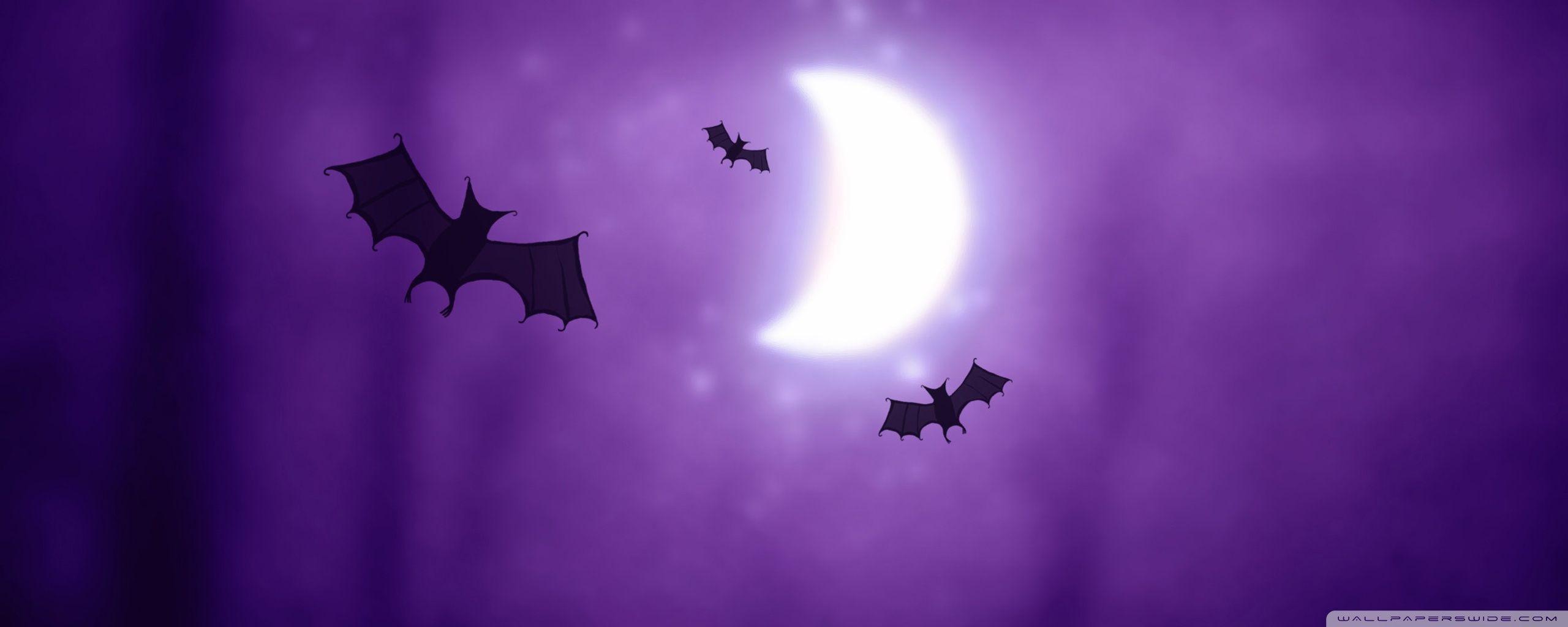 2560x1024 Bats Halloween ❤ 4K HD Desktop Wallpaper for • Dual Monitor