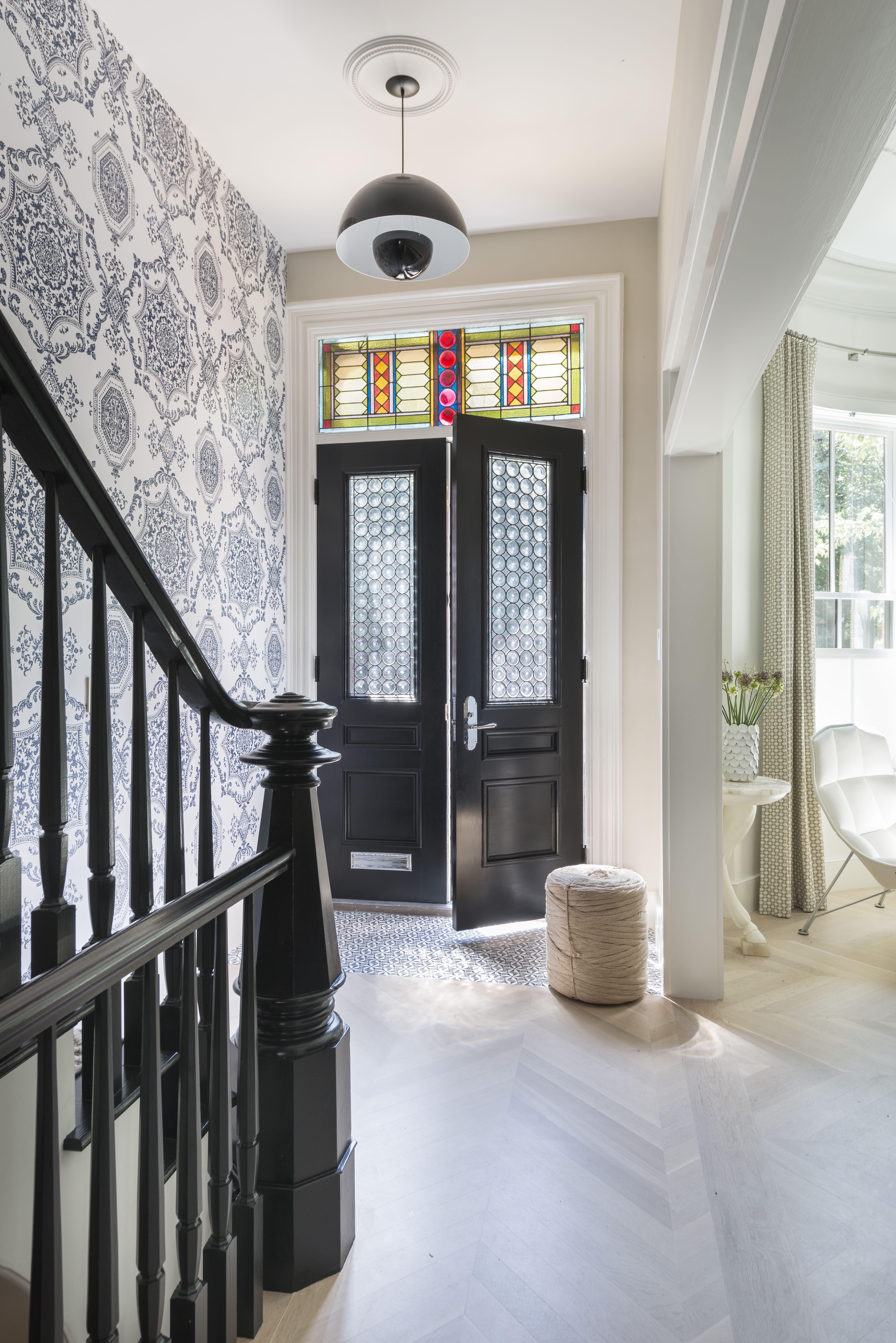 4912x7360 Wallpapered Foyers For a Gorgeous
