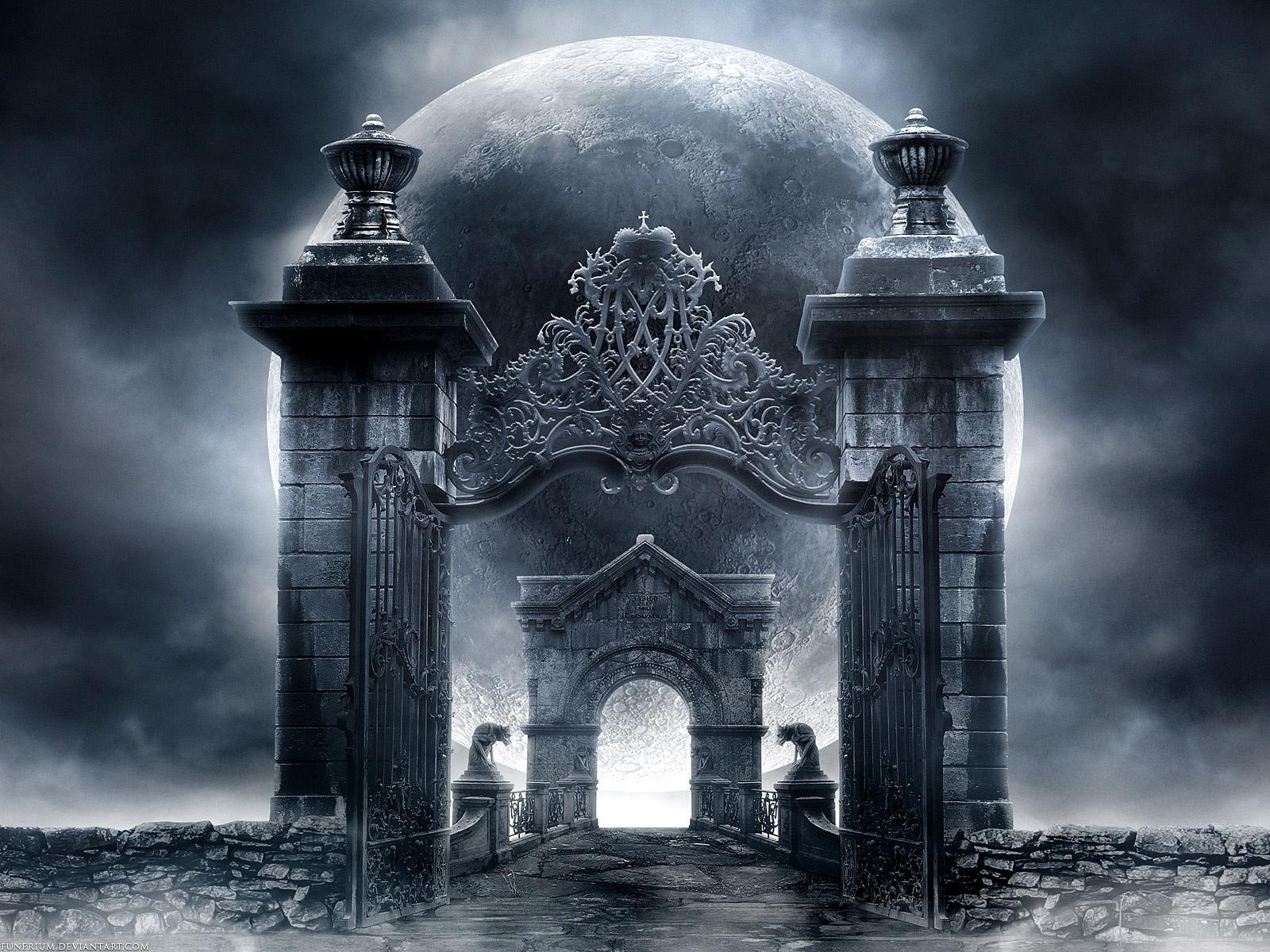 1600x1200 Free download gothic gate Wallpaper