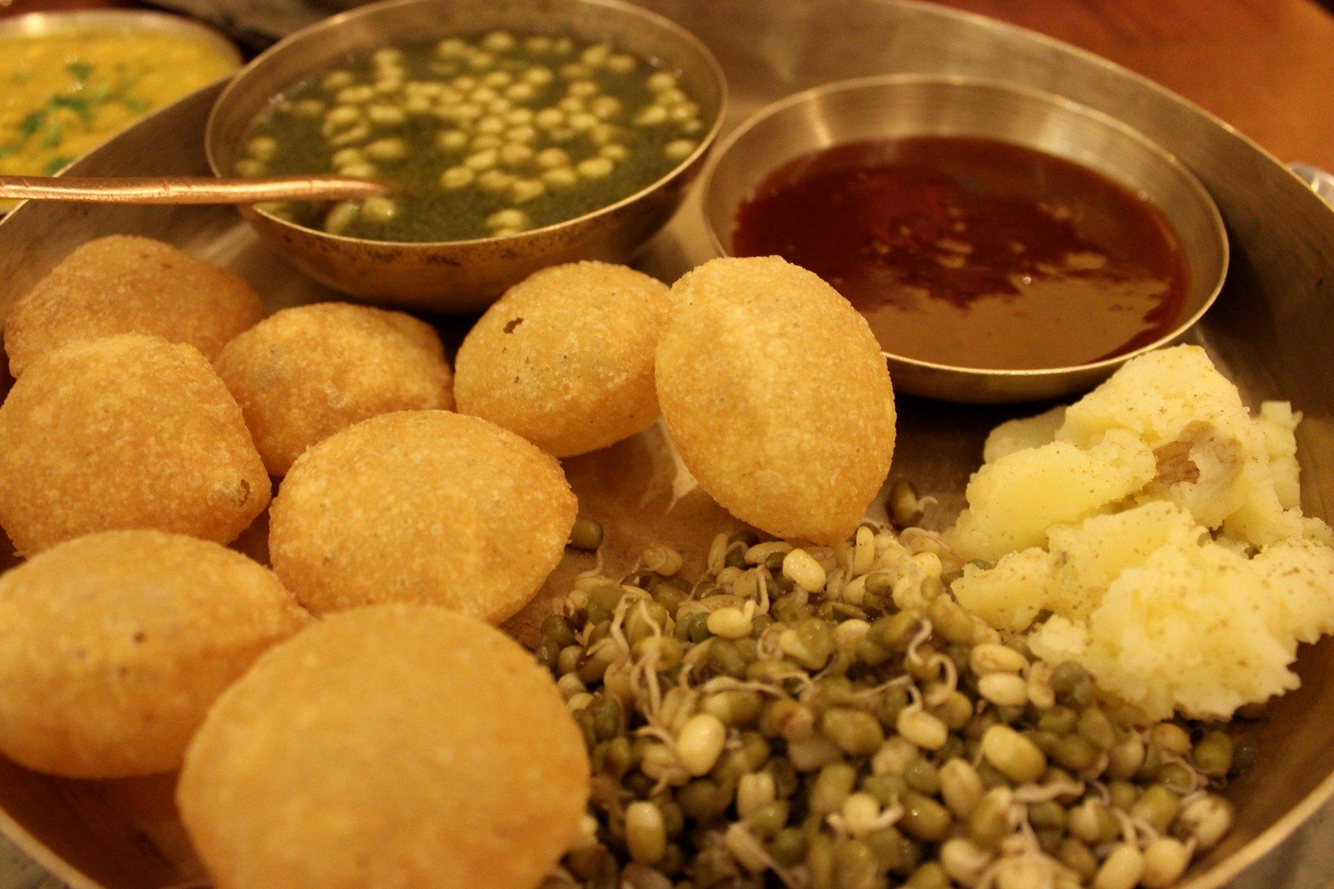 1920x1280 Pani Puri Golgappe With Khatta Mitha
