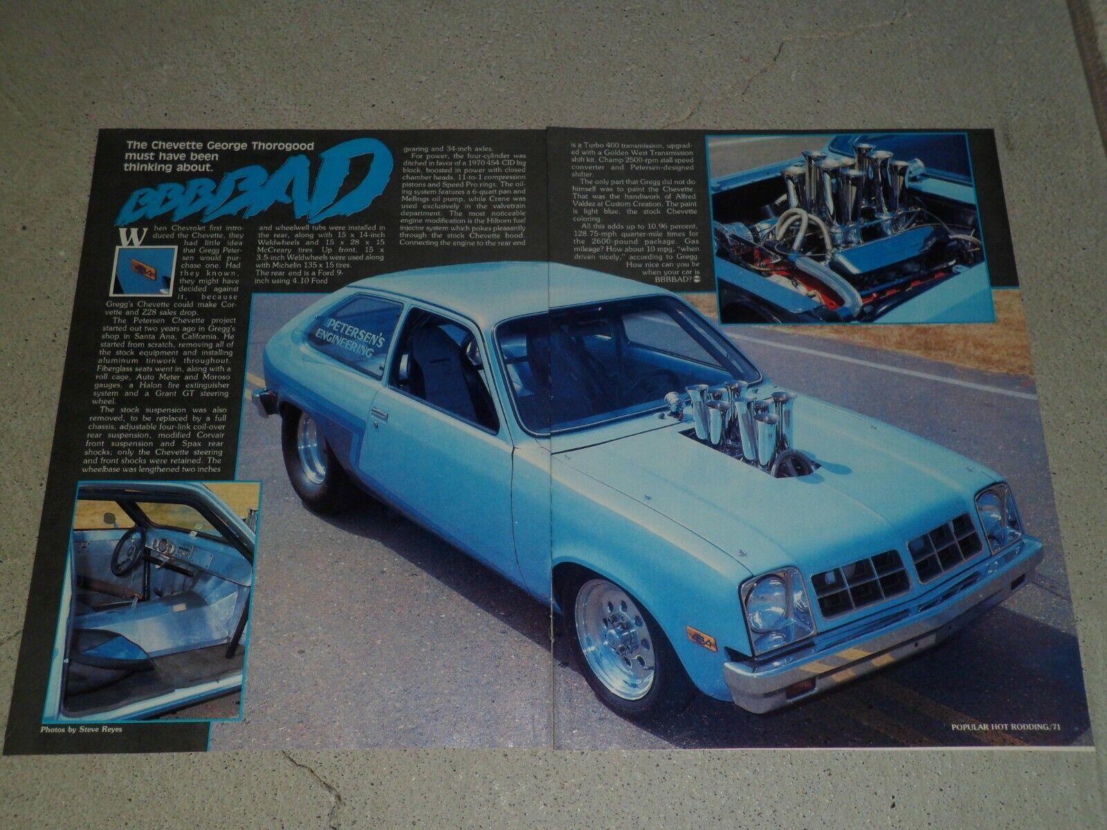 1600x1200 CHEVROLET CHEVETTE AD / ARTICLE