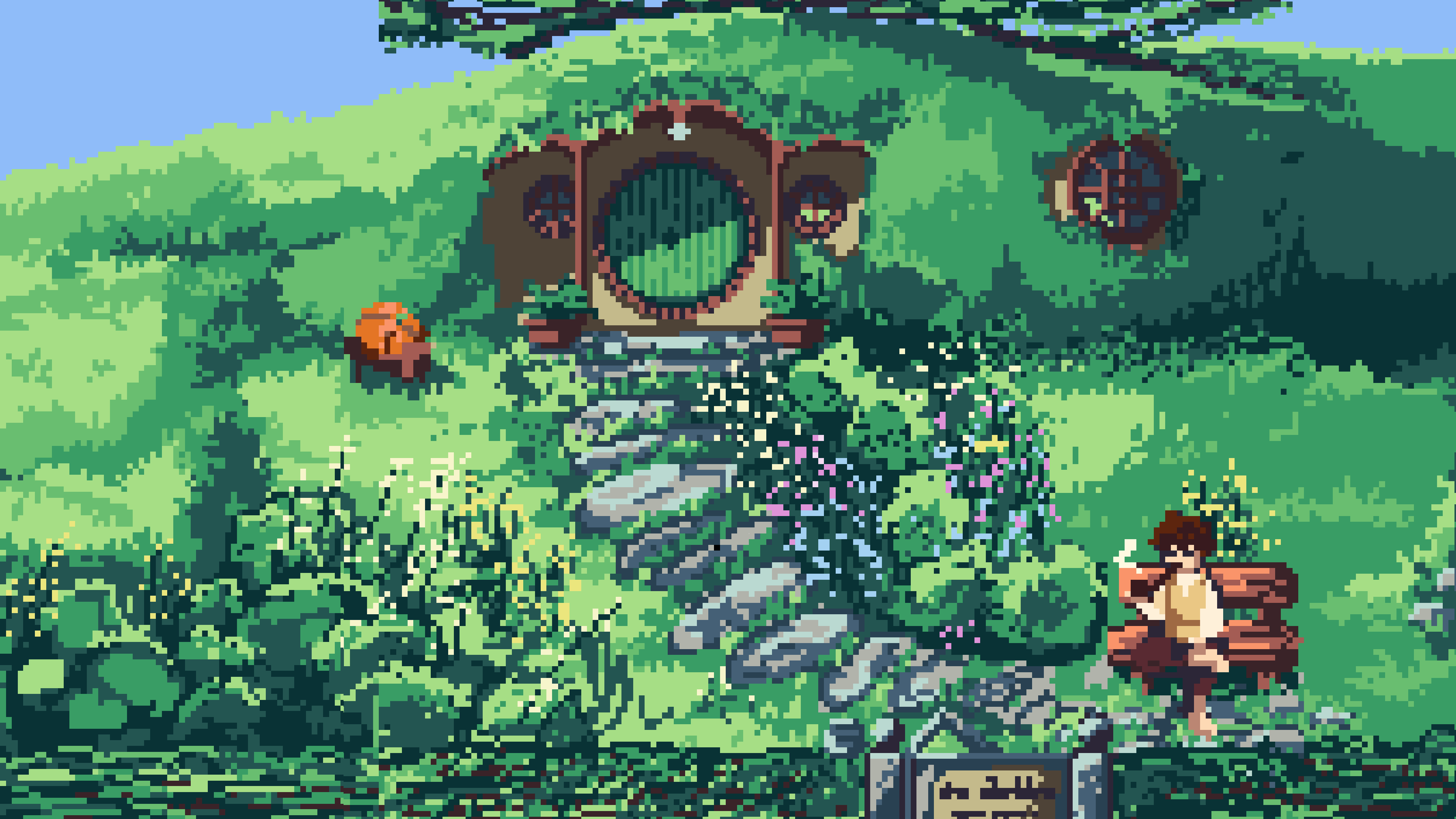3840x2160 Bilbo's House Art Wallpaper Versions