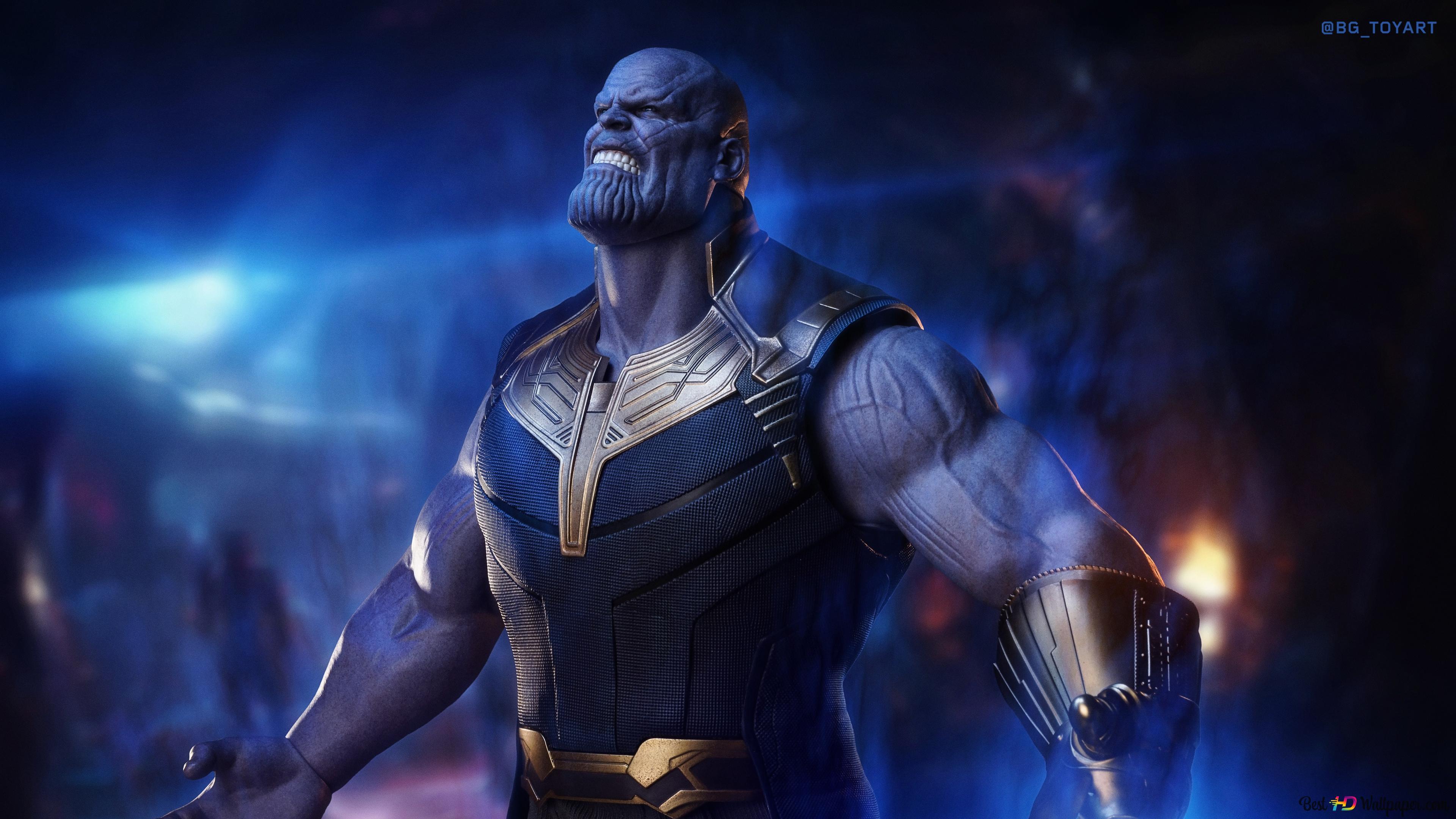 3840x2160 Thanos Is Absorbing Space Stone Power