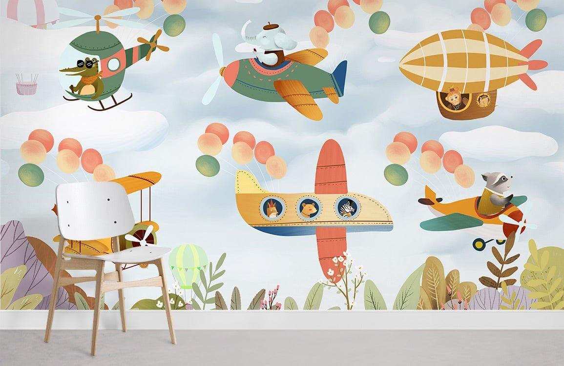1155x750 Cartoon Mural Wallpaper for Kids