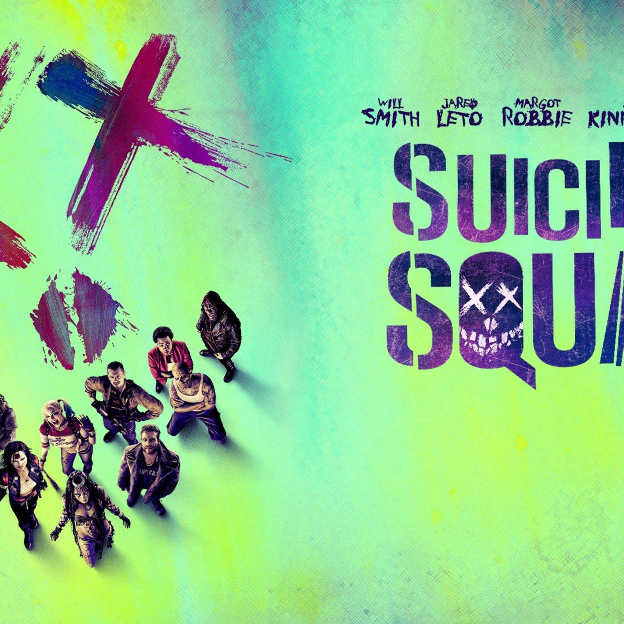 2048x2048 Suicide Squad Movie Original Poster iPad Air HD 4k