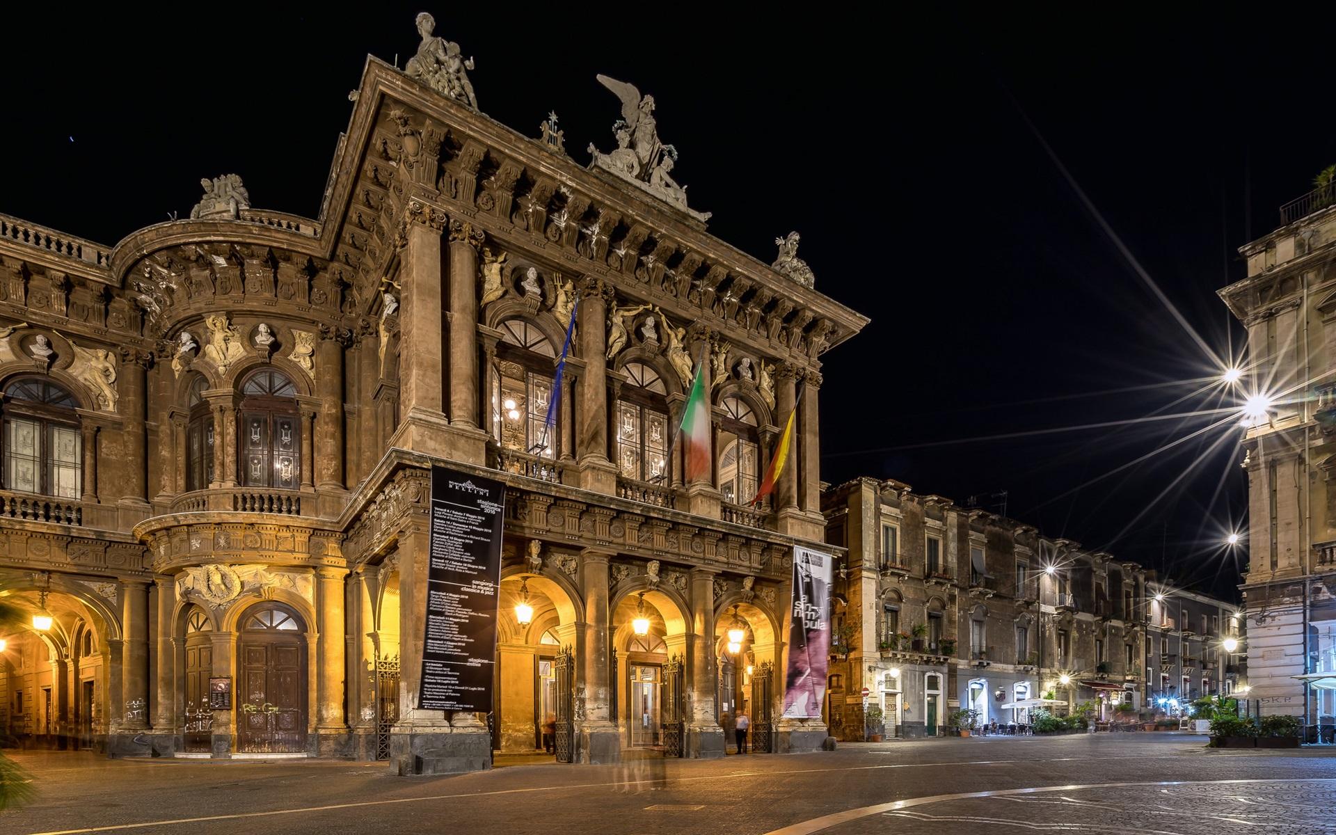 1920x1200 Wallpaper Sicily, Catania, Italy, city