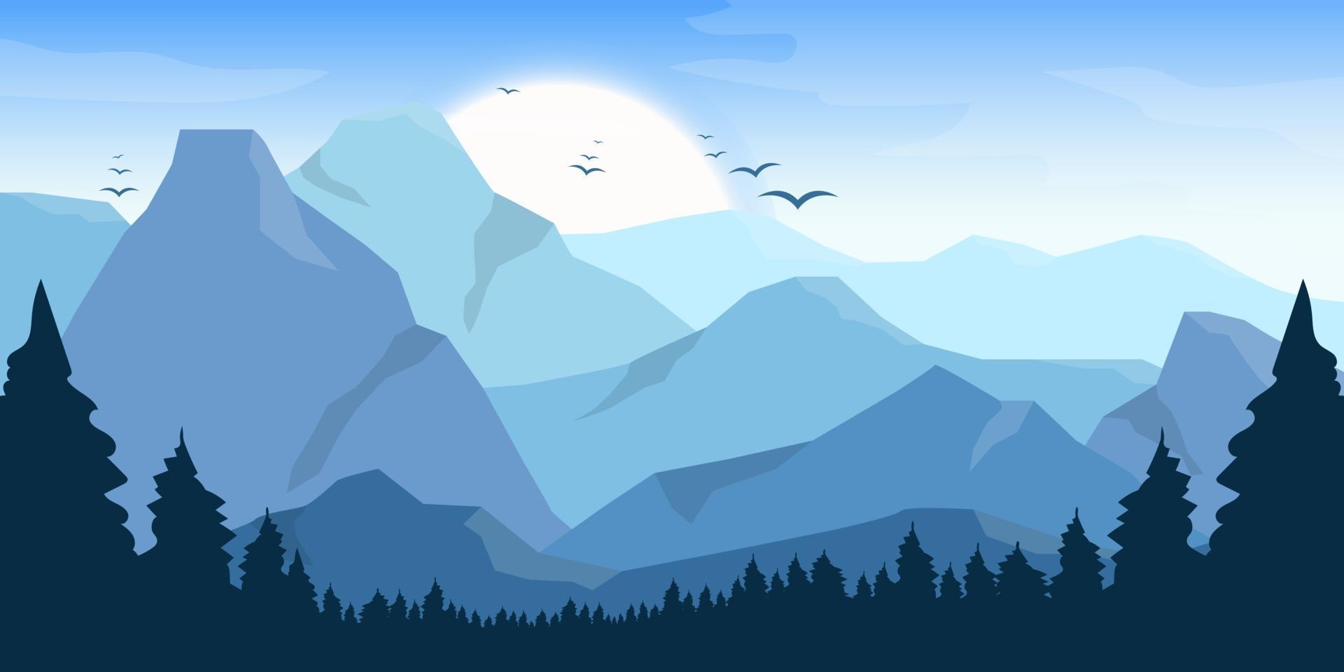 Mountain Vector Wallpapers Top Free Mountain Vector Backgrounds WallpaperAccess