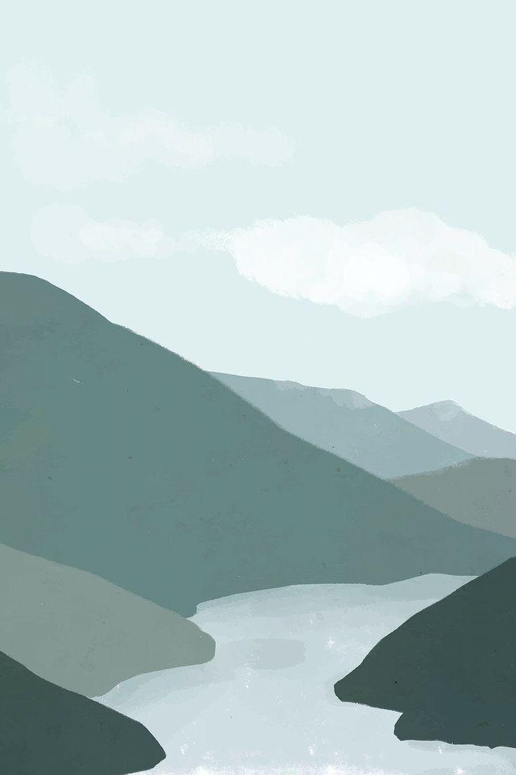 736x1104 Landscape background of mountains