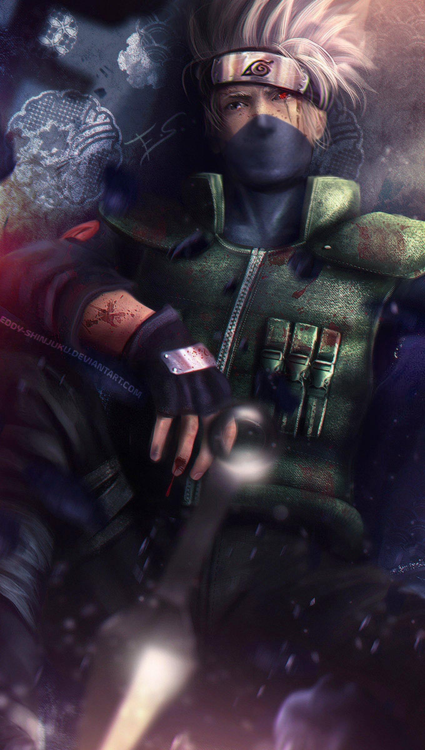 1360x2400 Kakashi Hatake Anime Wallpaper 4k Ultra