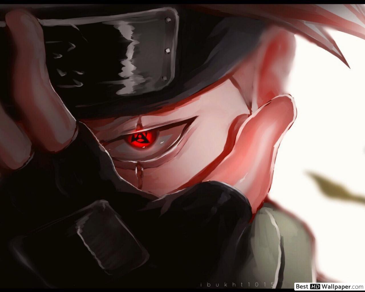 1280x1024 Kakashi mangekyou sharingan