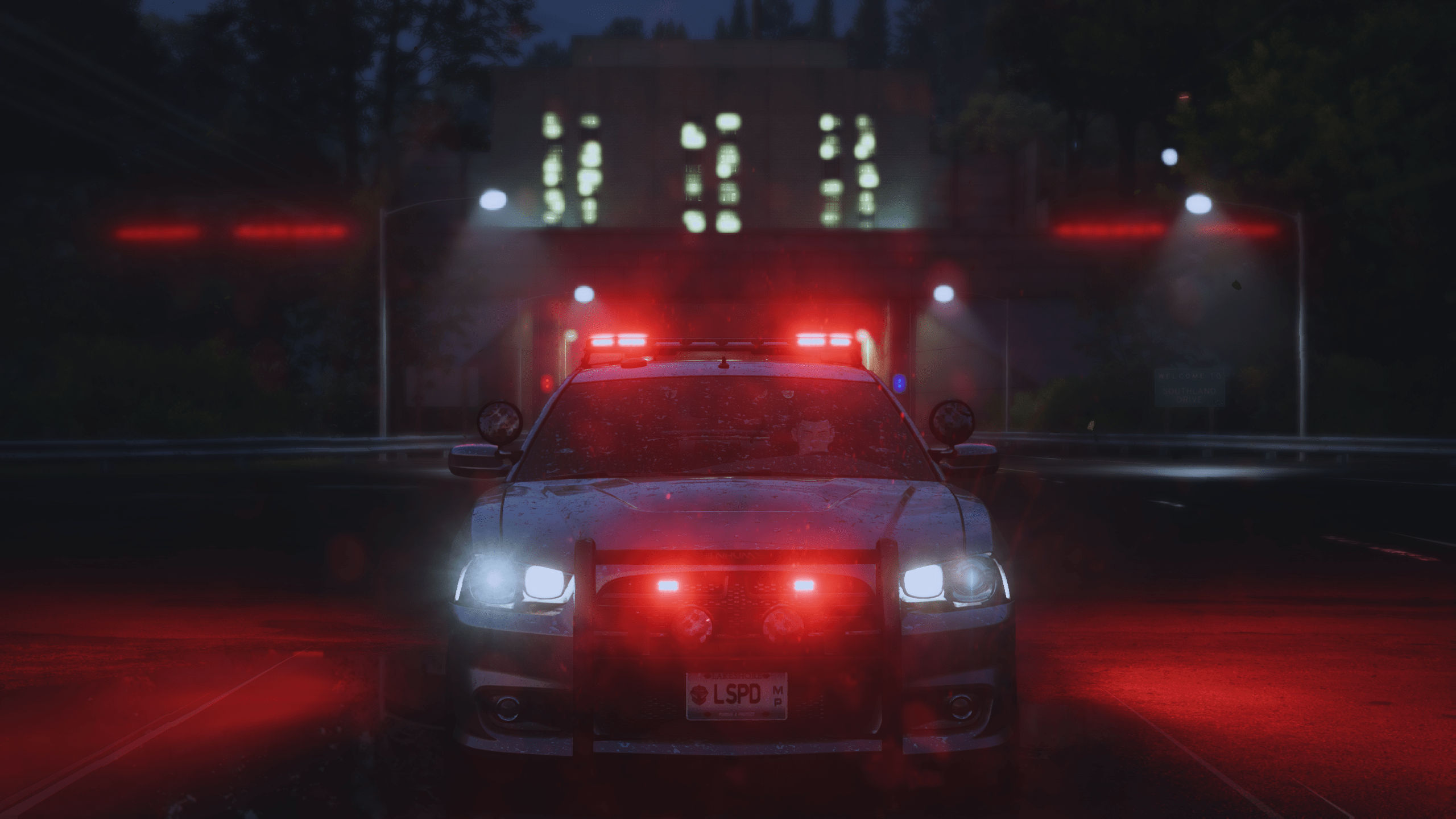 2560x1440 LSPD Unmarked Dodge Charger Wallpaper