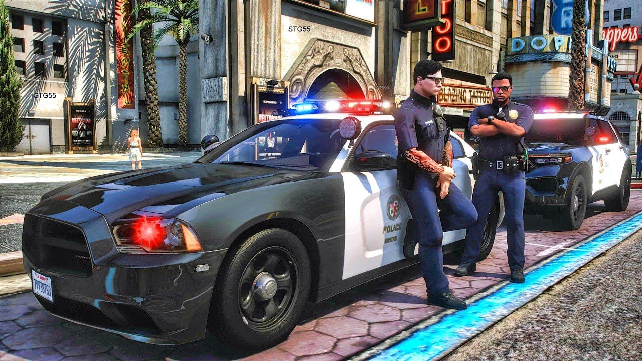 1280x720 Playing GTA 5 As A POLICE OFFICER City