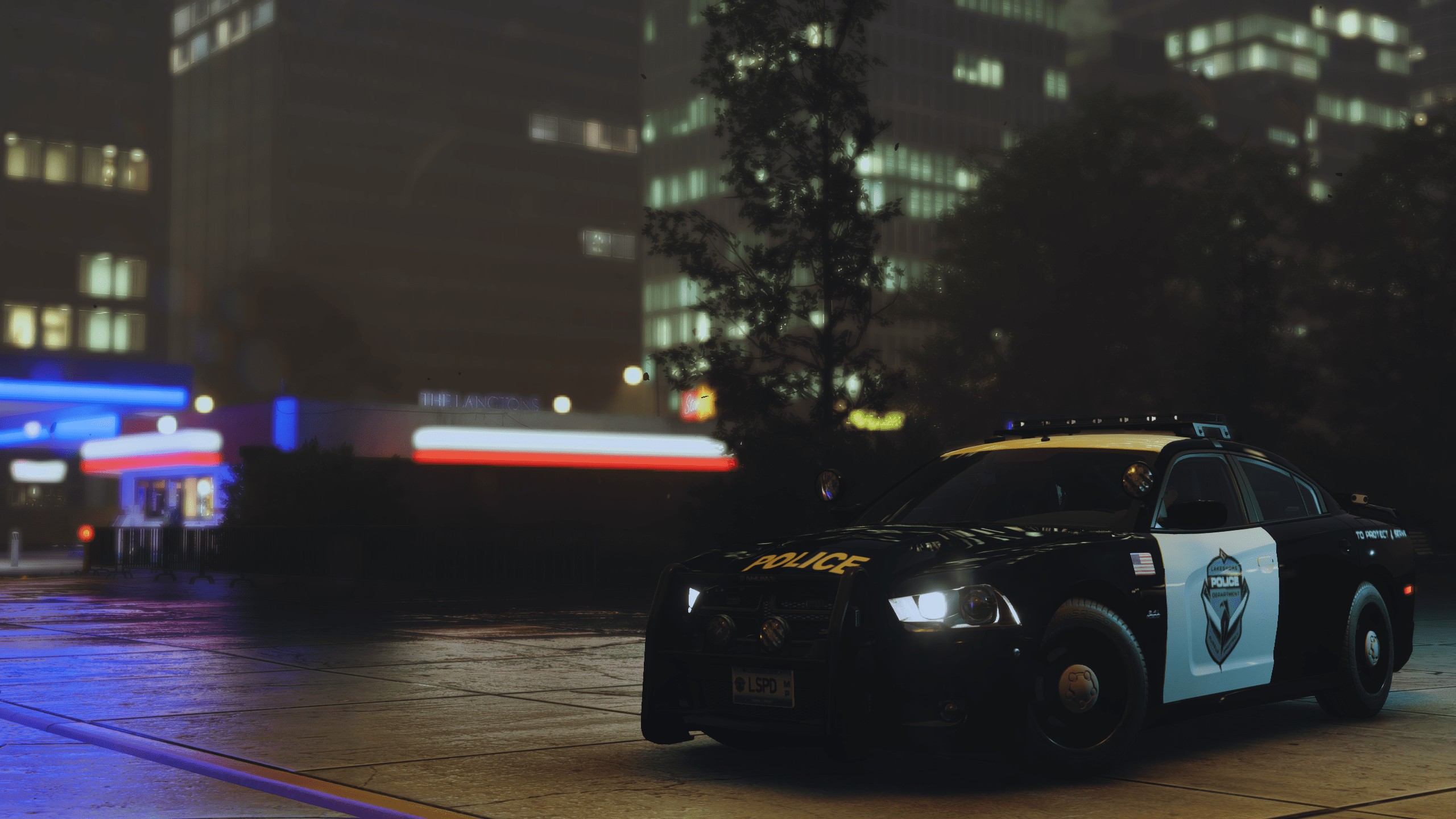 2560x1440 LSPD Custom Dodge Charger Wallpaper