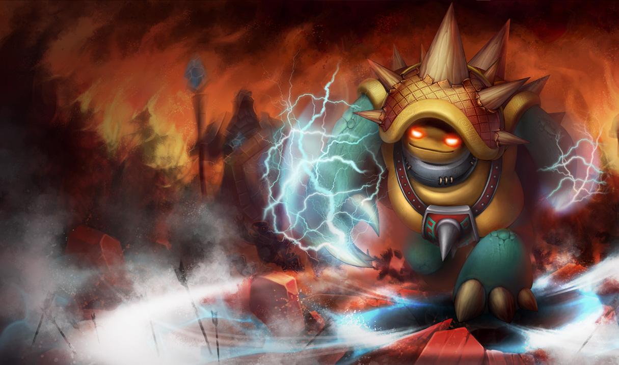 1215x717 Desktop Wallpaper LOL Rammus vdeo game